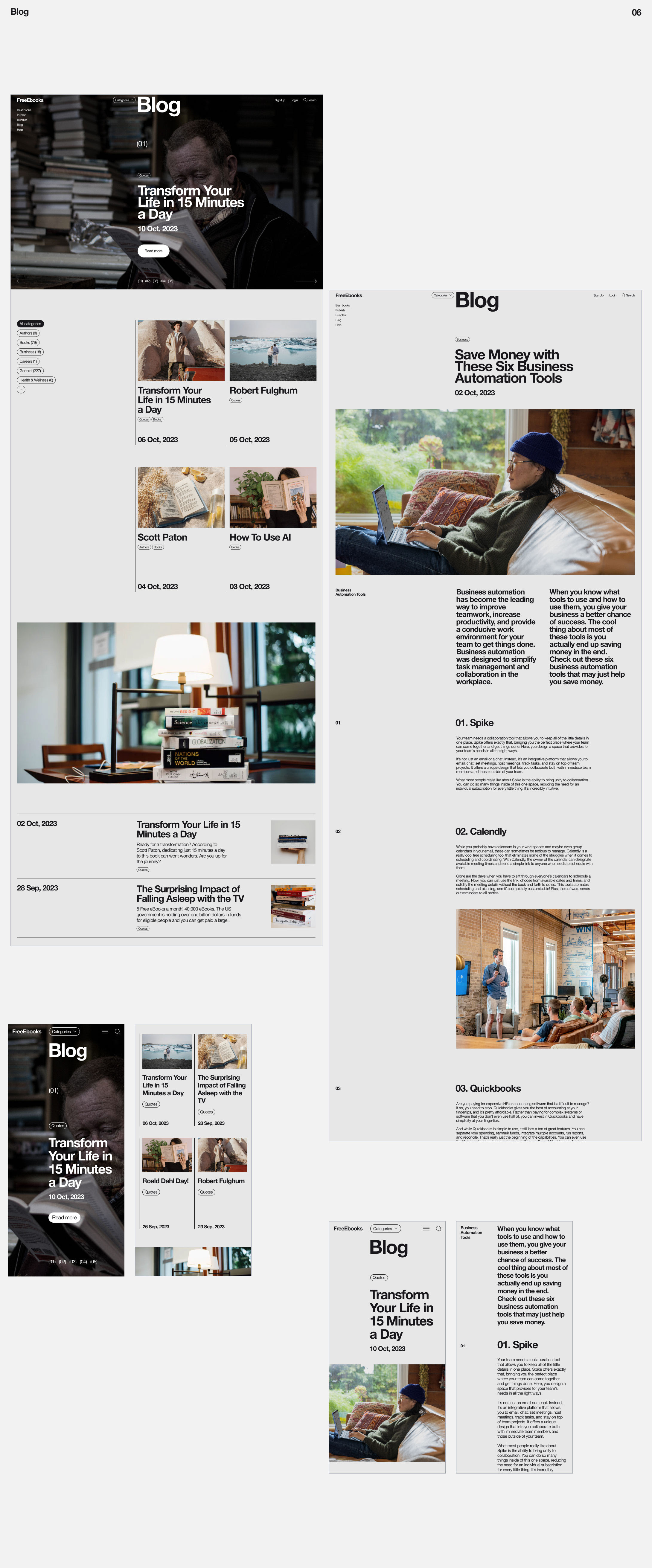 Free eBook Redesign Concept — Изображение №8 — Интерфейсы на Dprofile