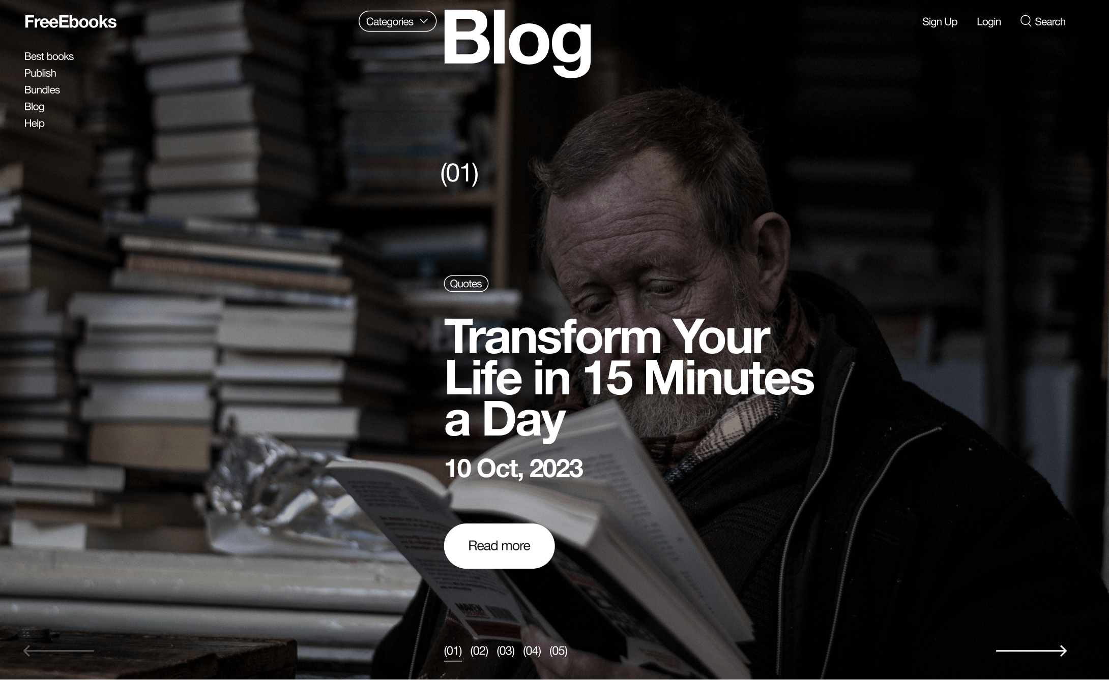 Free eBook Redesign Concept — Изображение №6 — Интерфейсы на Dprofile
