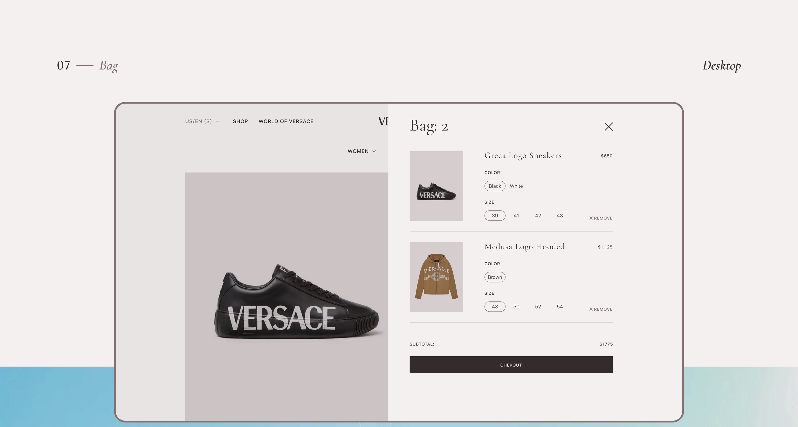 Versace — Изображение №27 — Интерфейсы, Анимация на Dprofile