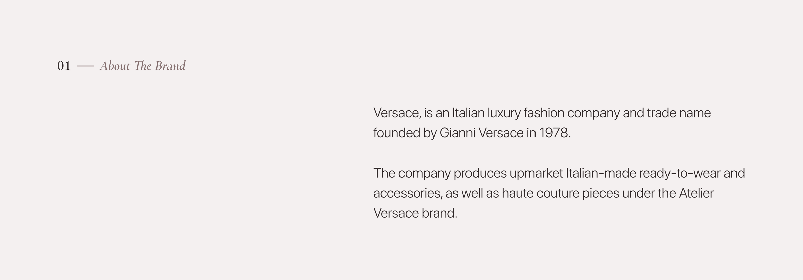 Versace — Изображение №2 — Интерфейсы, Анимация на Dprofile