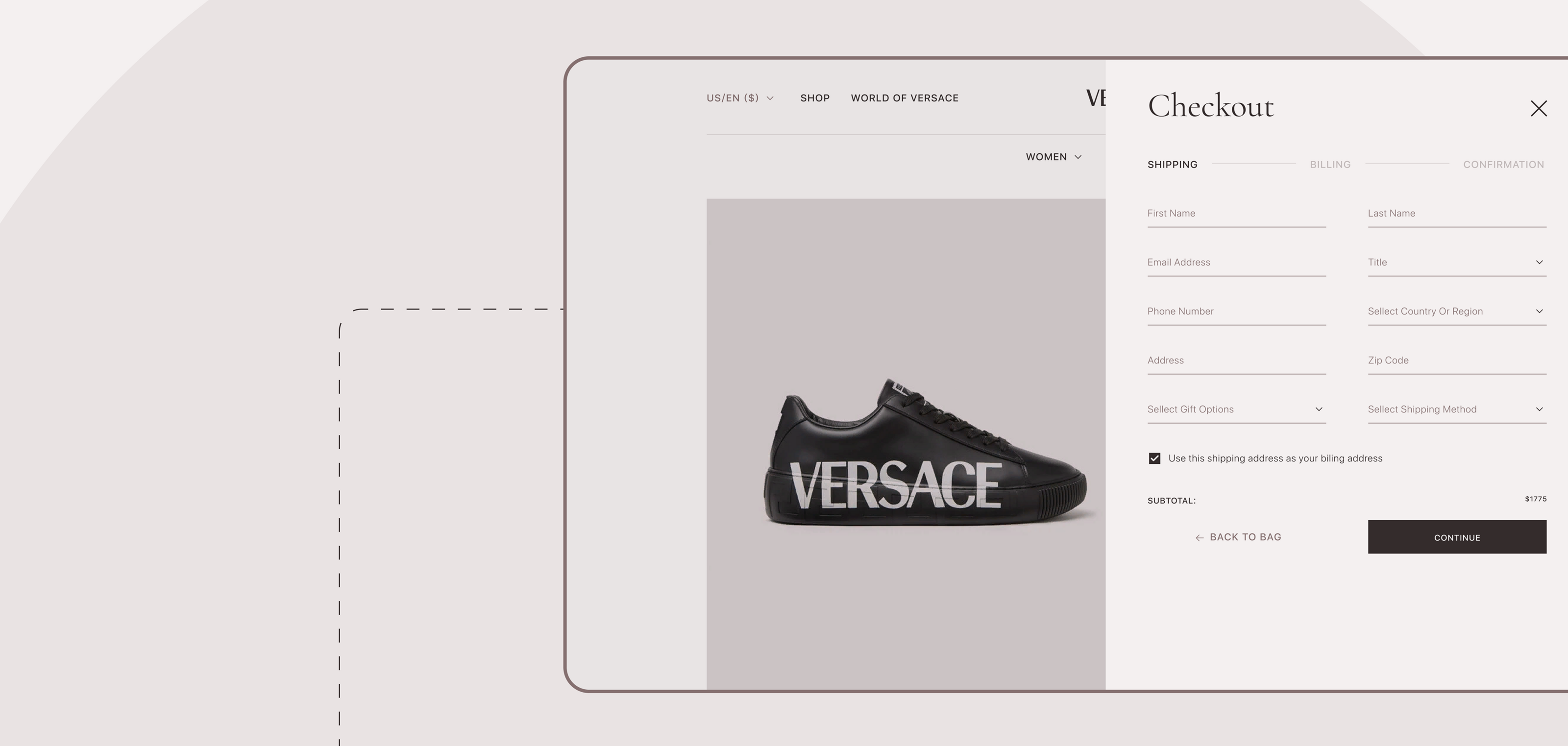 Versace — Изображение №30 — Интерфейсы, Анимация на Dprofile