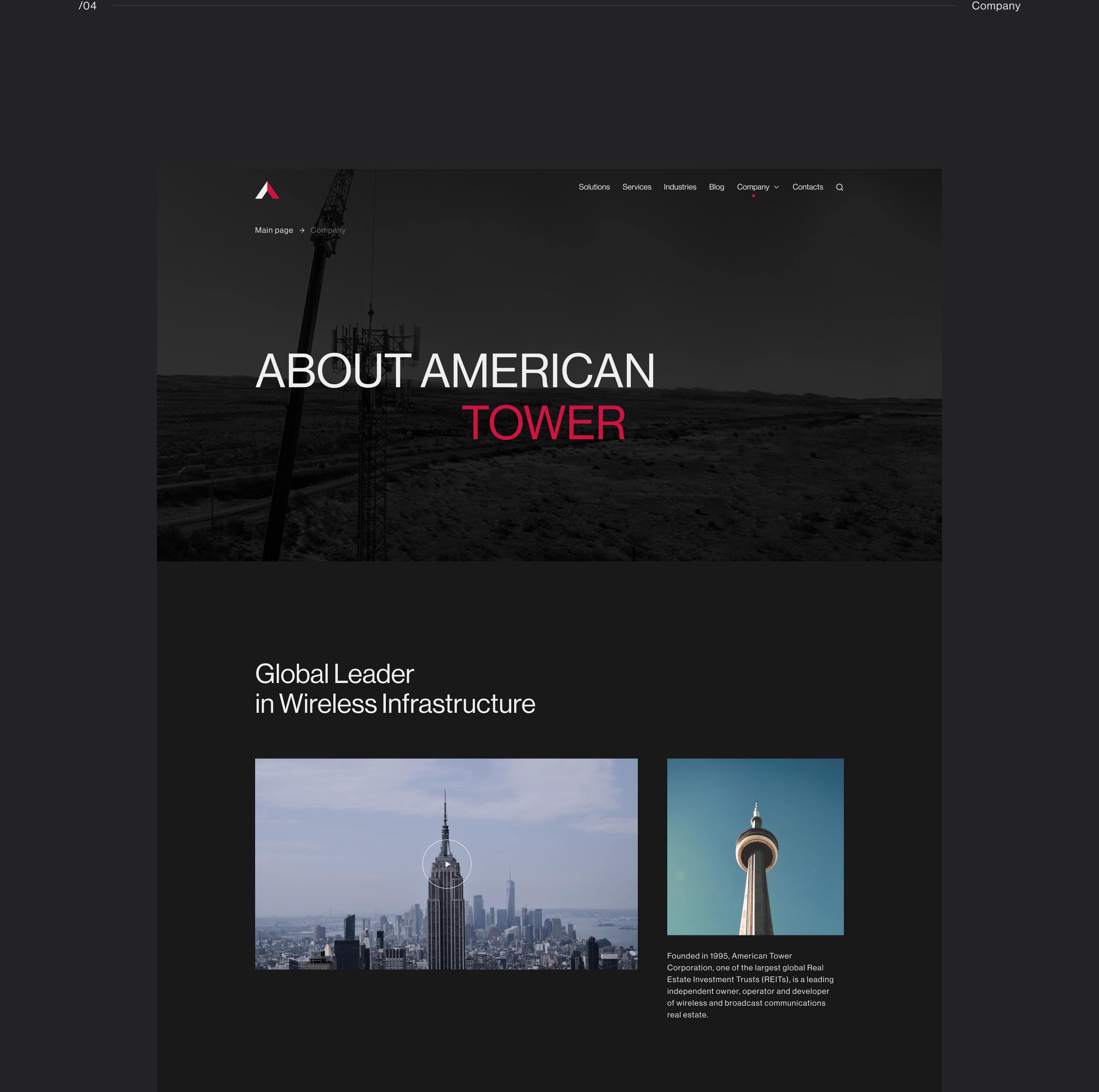 American Tower Corporation — Изображение №9 — Интерфейсы, Анимация на Dprofile