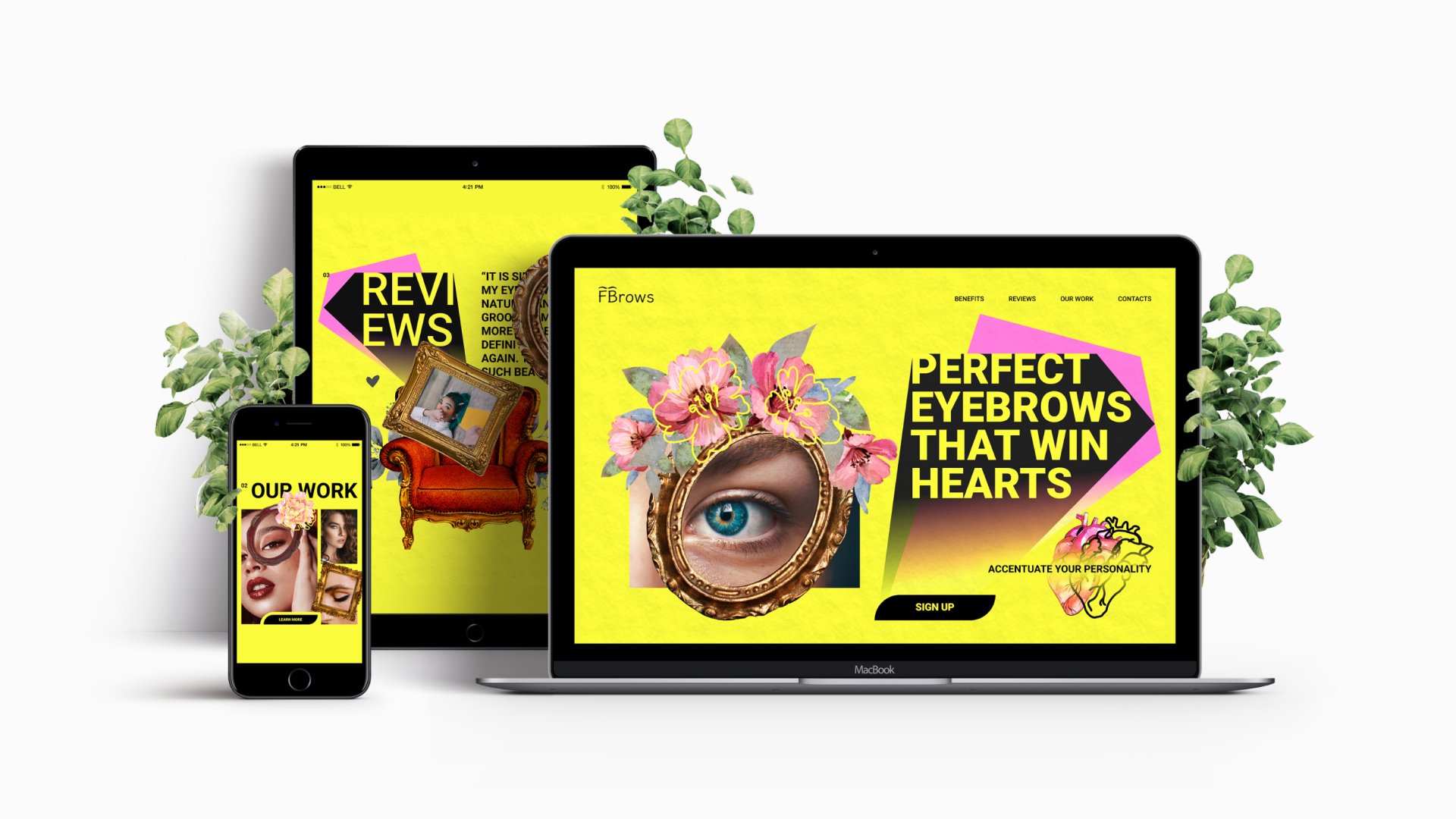 Студия бровей FBrow — Изображение №4 — Интерфейсы на Dprofile