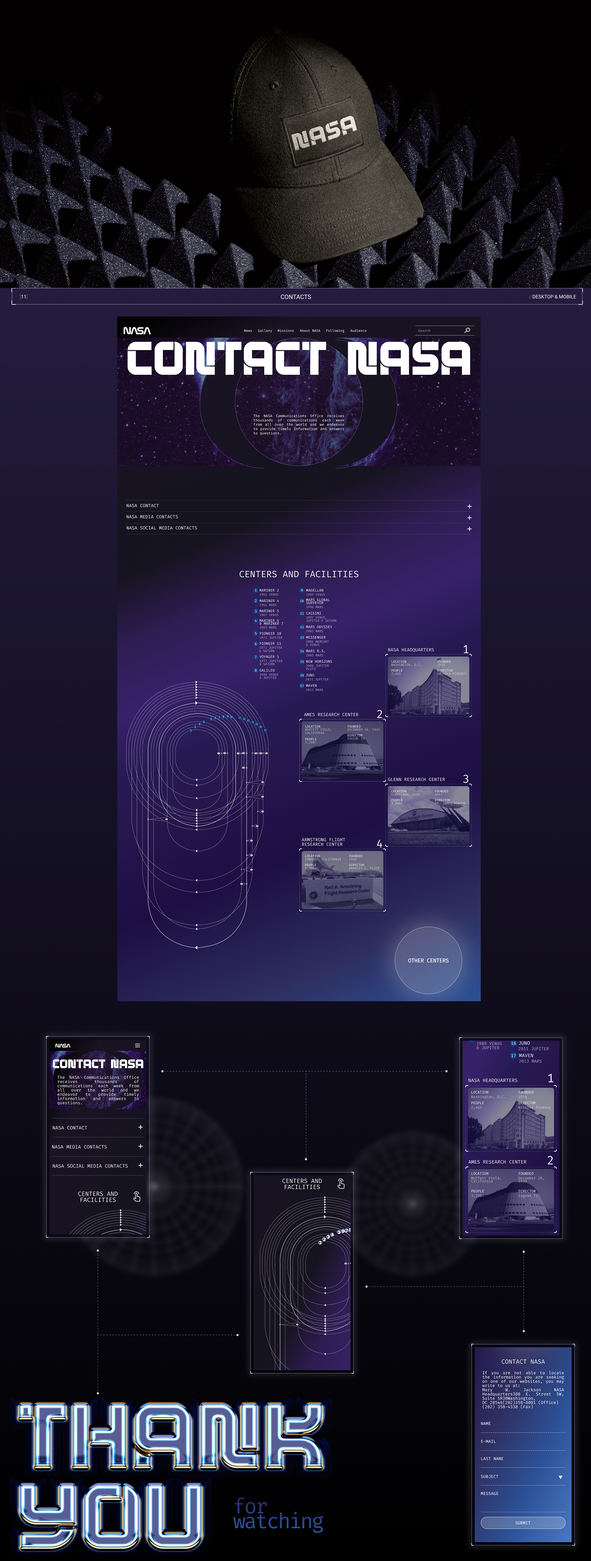 NASA | Corp. redesign — Изображение №6 — Интерфейсы, Анимация на Dprofile
