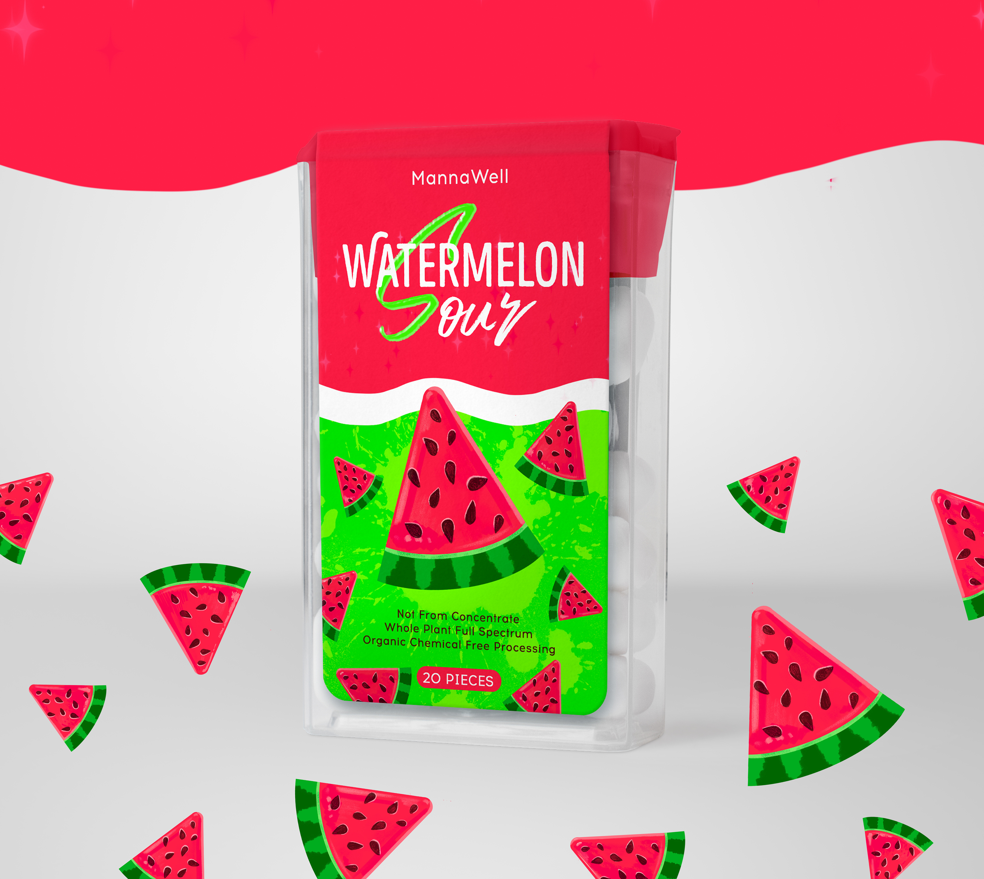 Packaging design "Watermelon Sour" — Изображение №5 — Брендинг, Иллюстрация на Dprofile