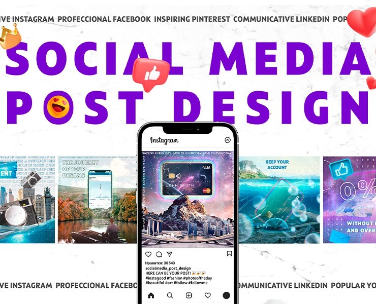 Social media design concepts (SMM) — Брендинг, Маркетинг на Dprofile