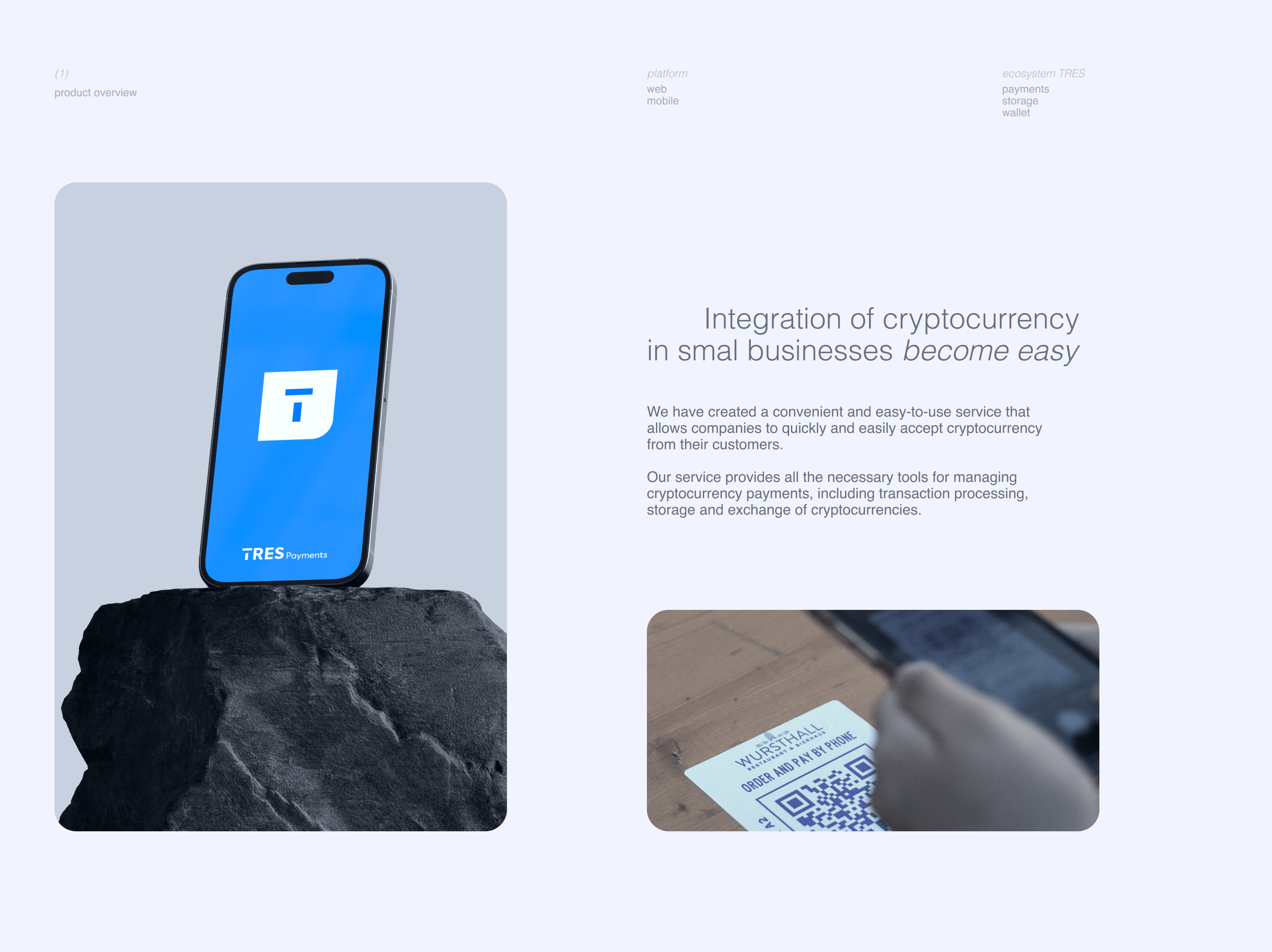 Crypto payments TRES — Изображение №3 — Интерфейсы на Dprofile