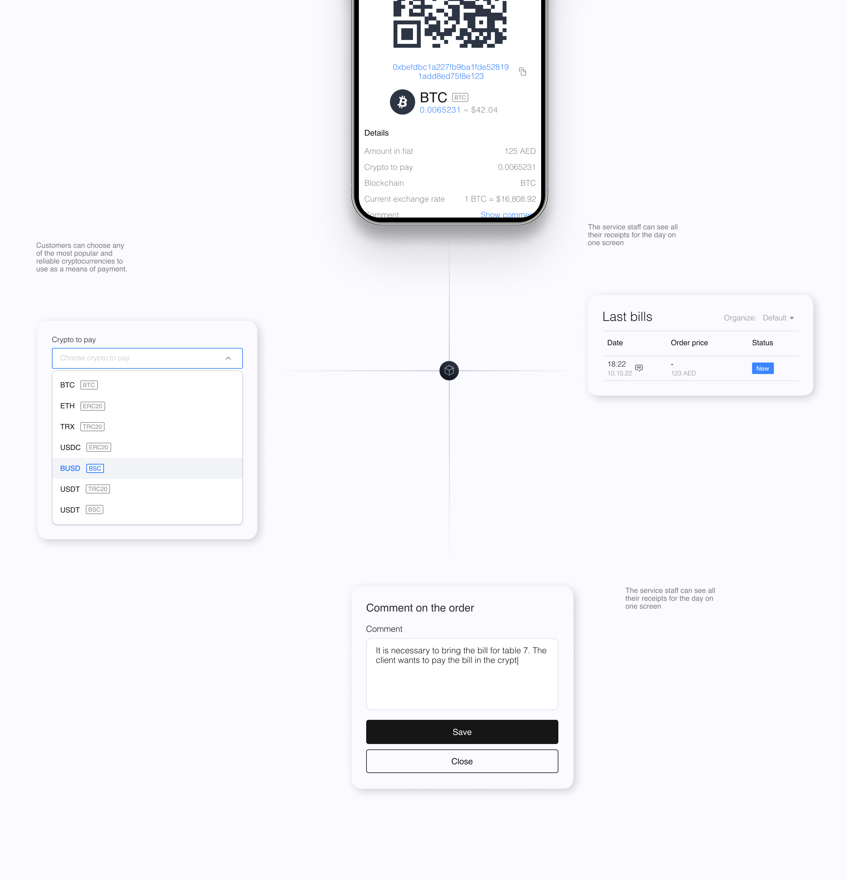 Crypto payments TRES — Изображение №6 — Интерфейсы на Dprofile