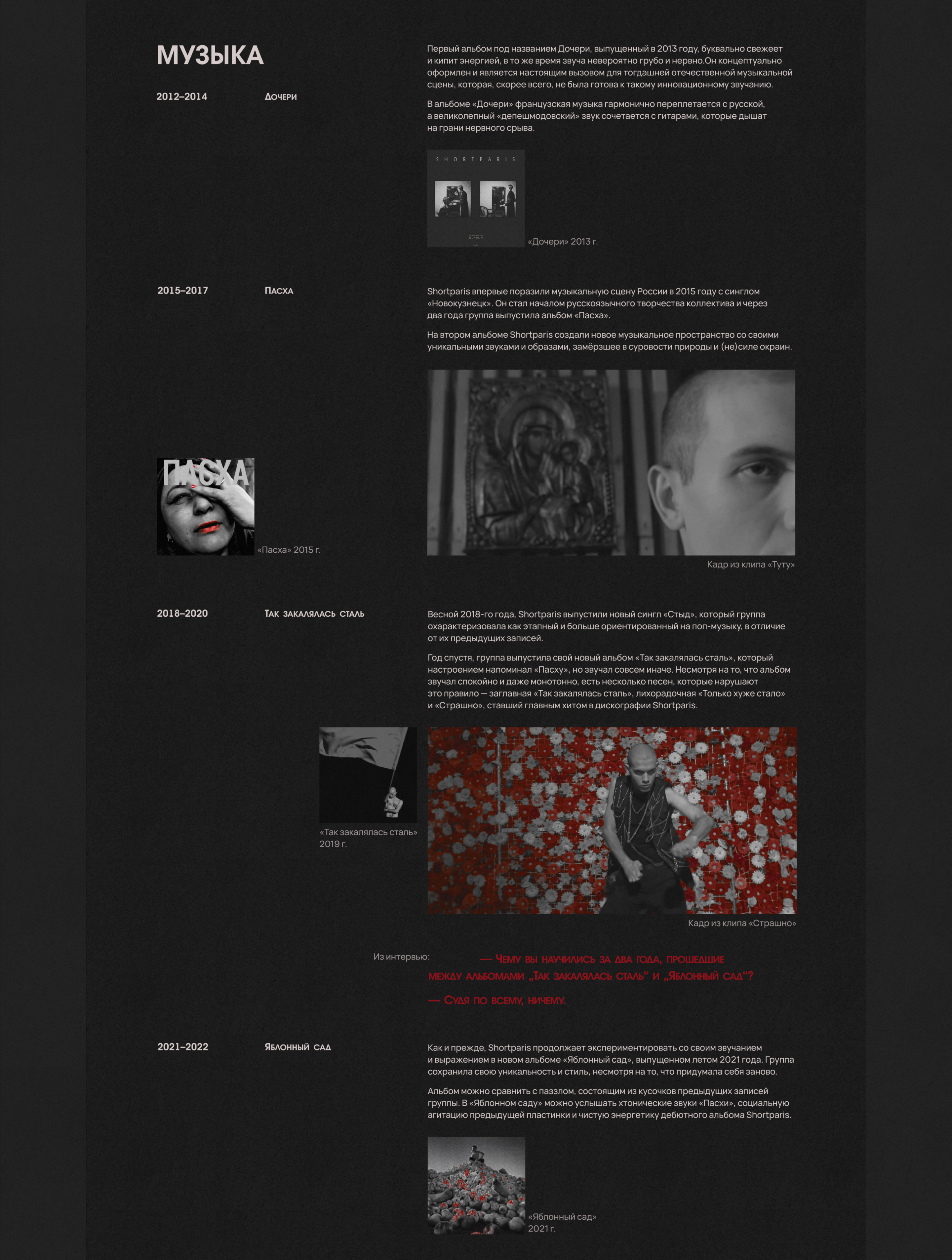 Shortparis | Longread — Изображение №6 — Интерфейсы на Dprofile