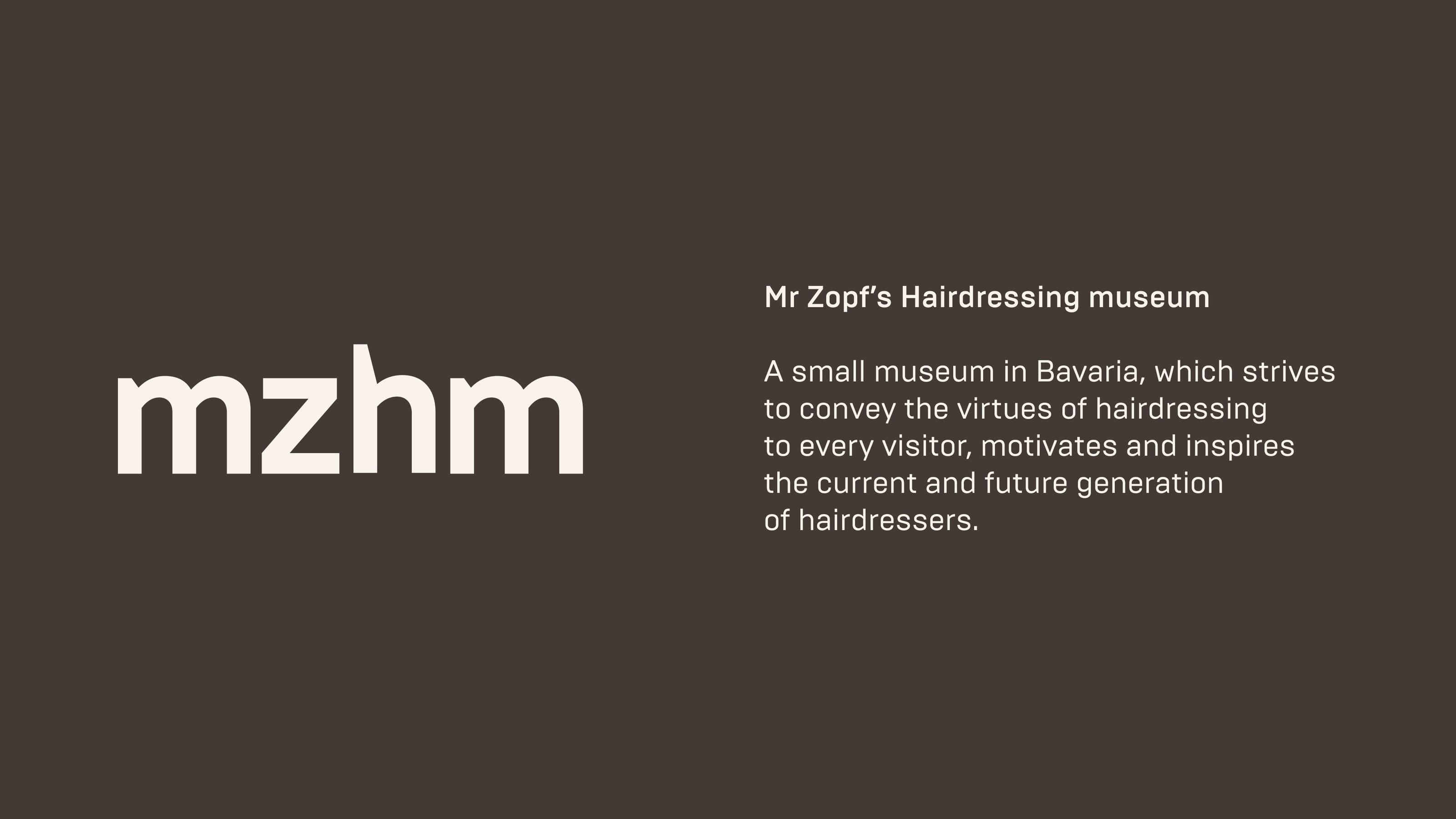 Mr Zopf’s Hairdressing museum — Изображение №2 — Брендинг, Графика на Dprofile