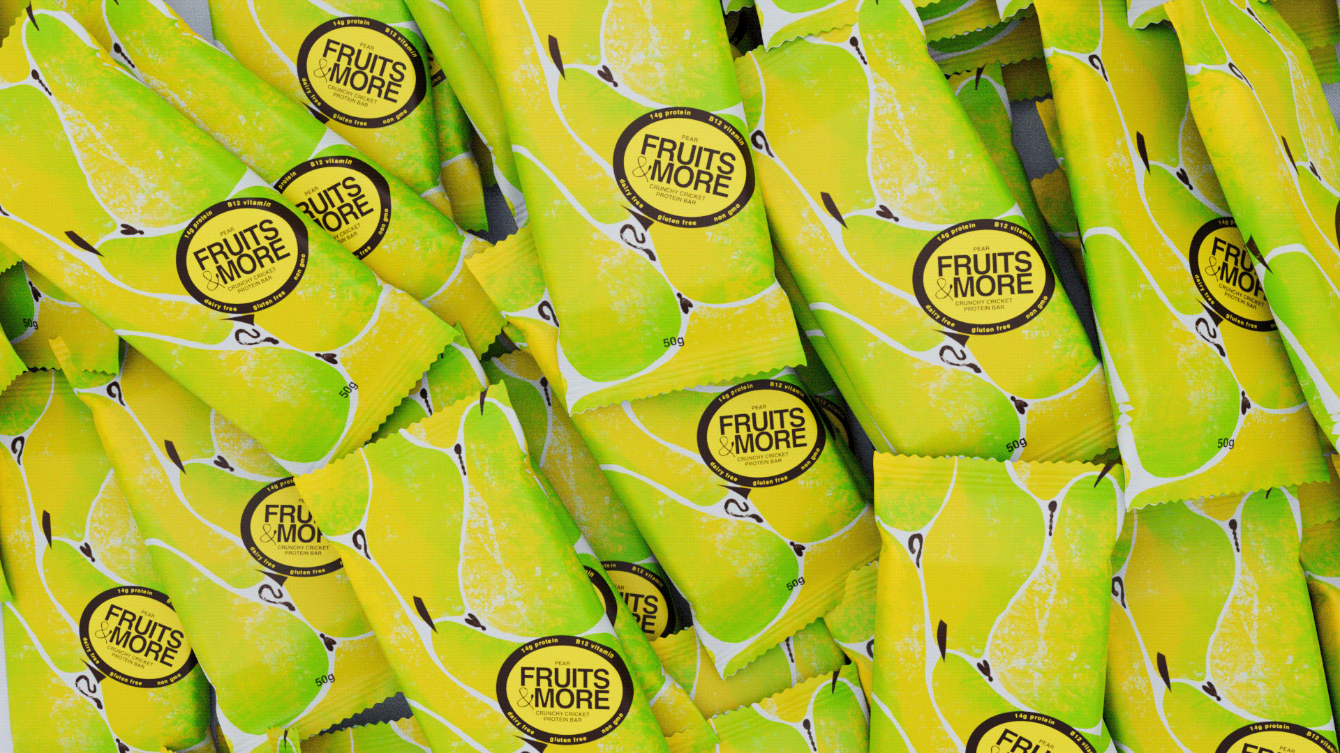Fruits&more entomo protein bar packaging — Изображение №16 — Брендинг, 3D на Dprofile