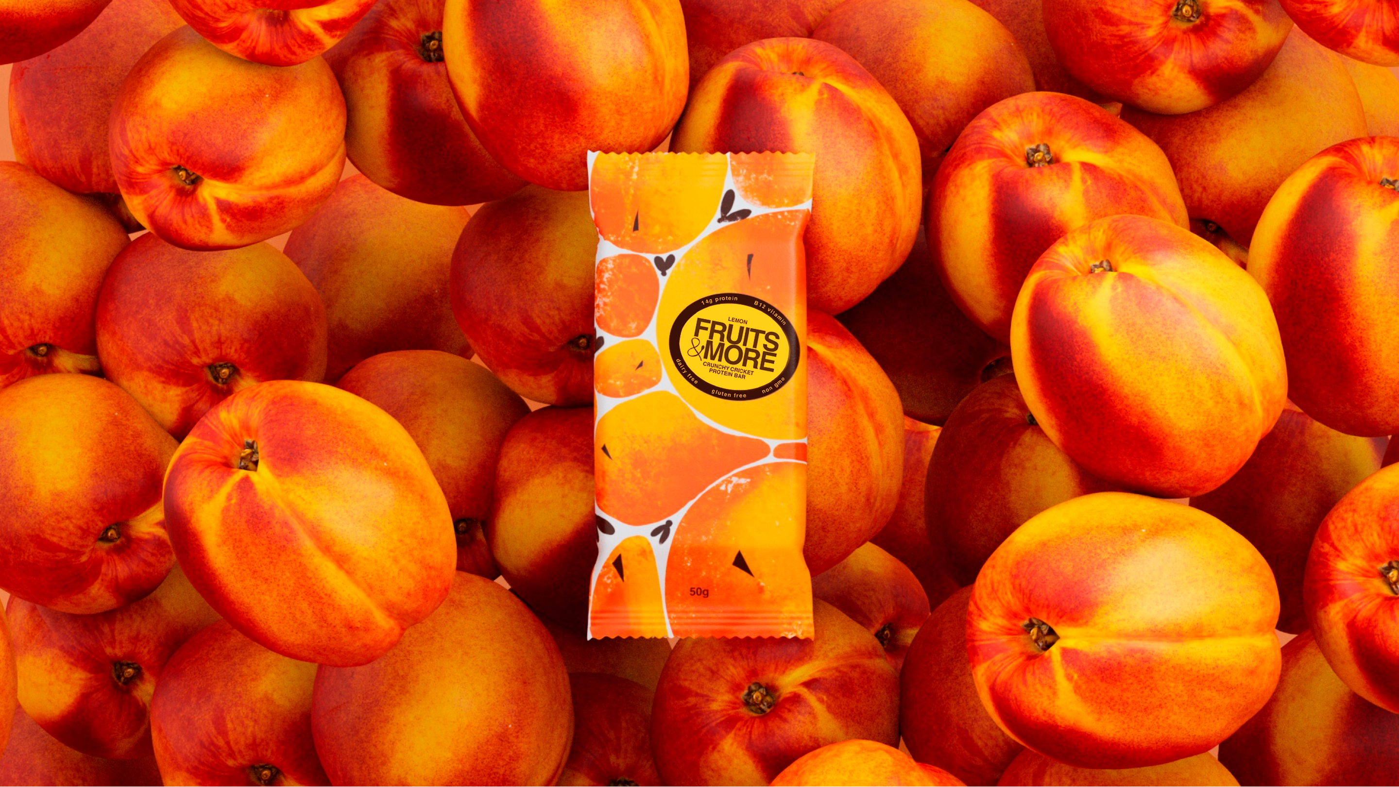 Fruits&more entomo protein bar packaging — Изображение №8 — Брендинг, 3D на Dprofile