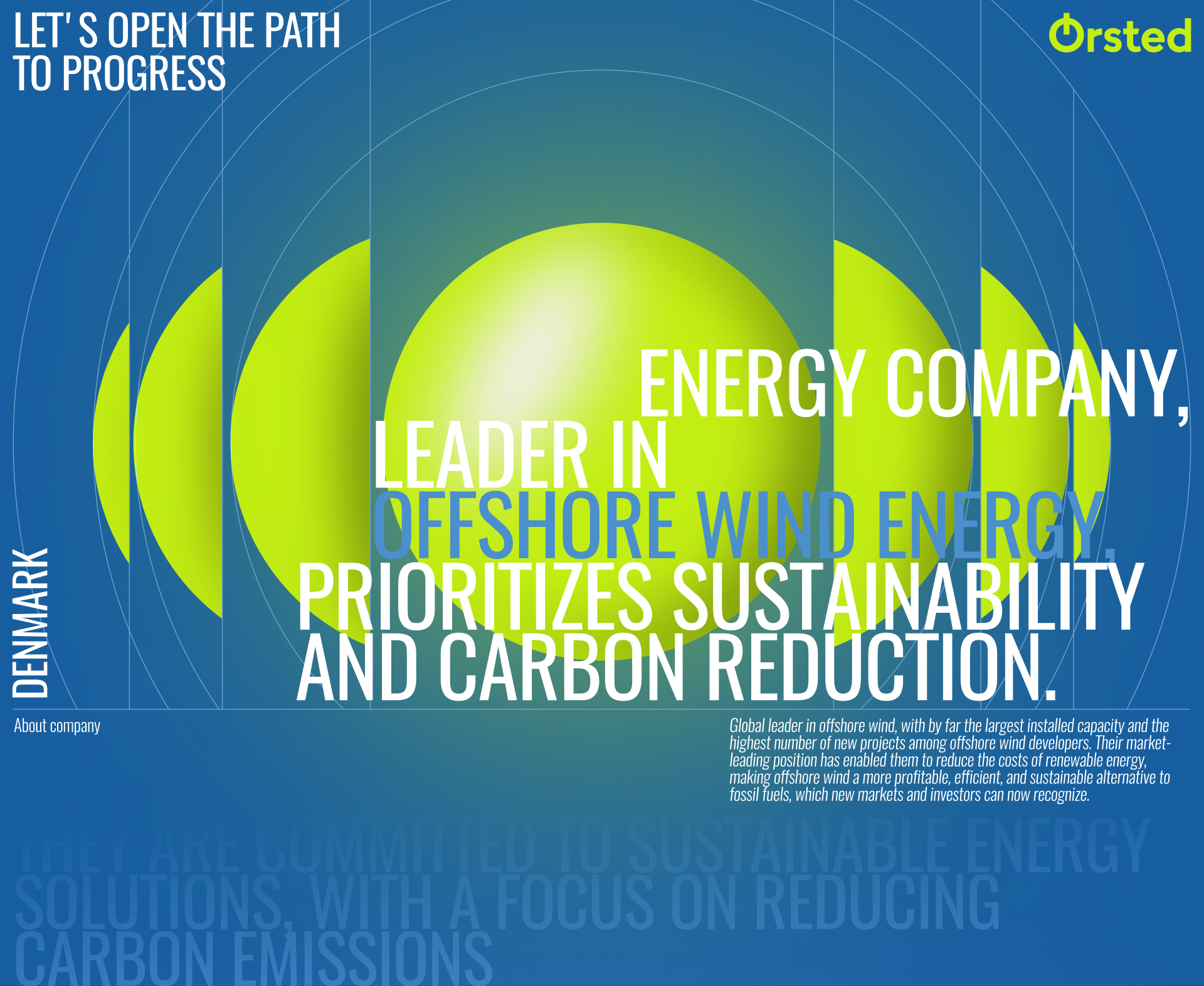 Orsted - Корпоративный сайт — Изображение №1 — Интерфейсы, Анимация на Dprofile
