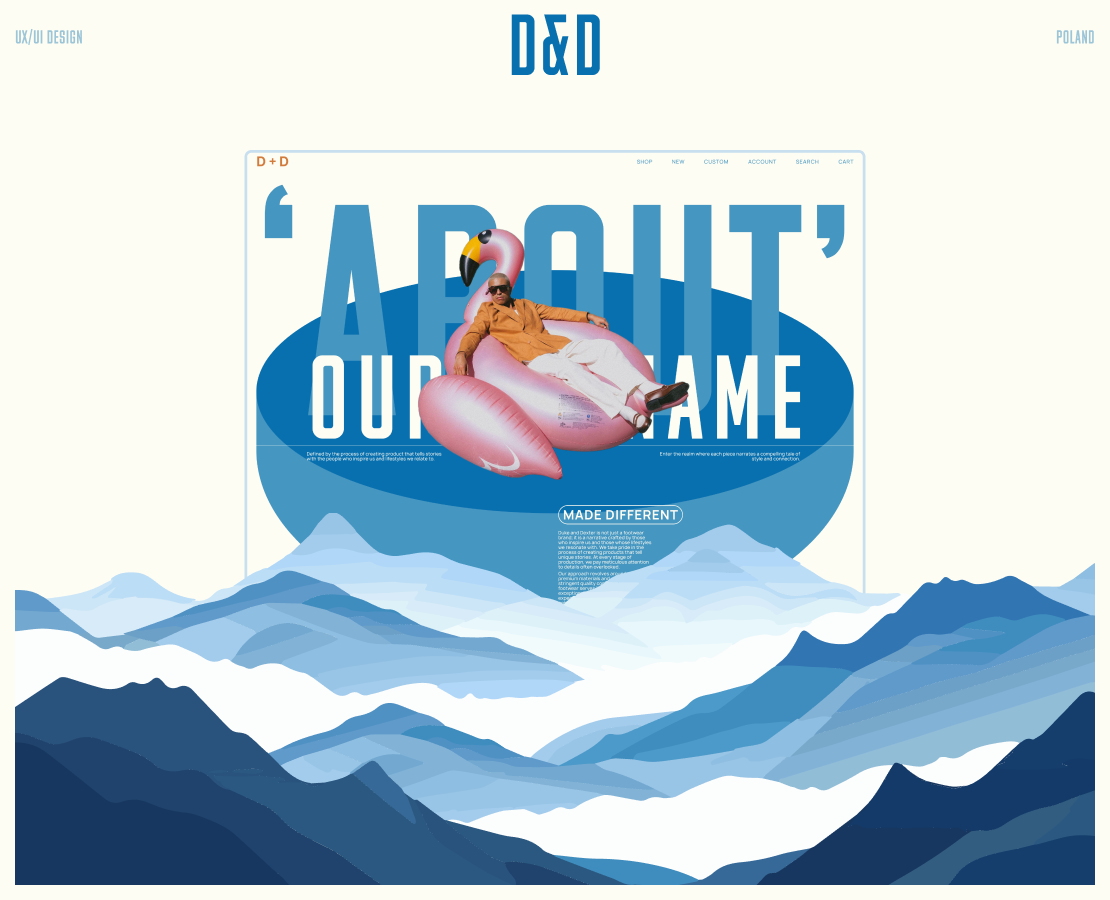 DUKE AND DEXTER | E-Commerce redesign — Интерфейсы, Анимация на Dprofile