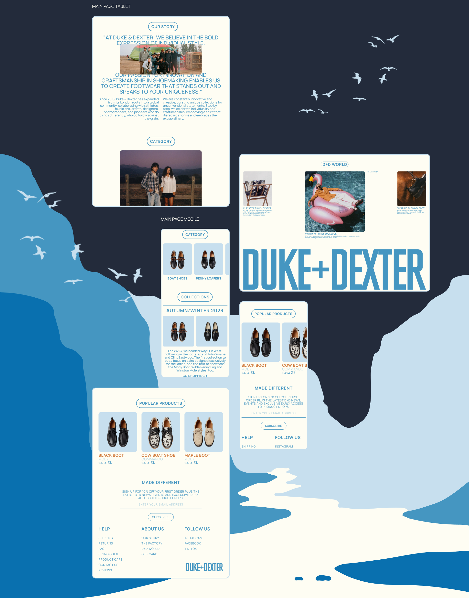 DUKE AND DEXTER | E-Commerce redesign — Изображение №2 — Интерфейсы, Анимация на Dprofile