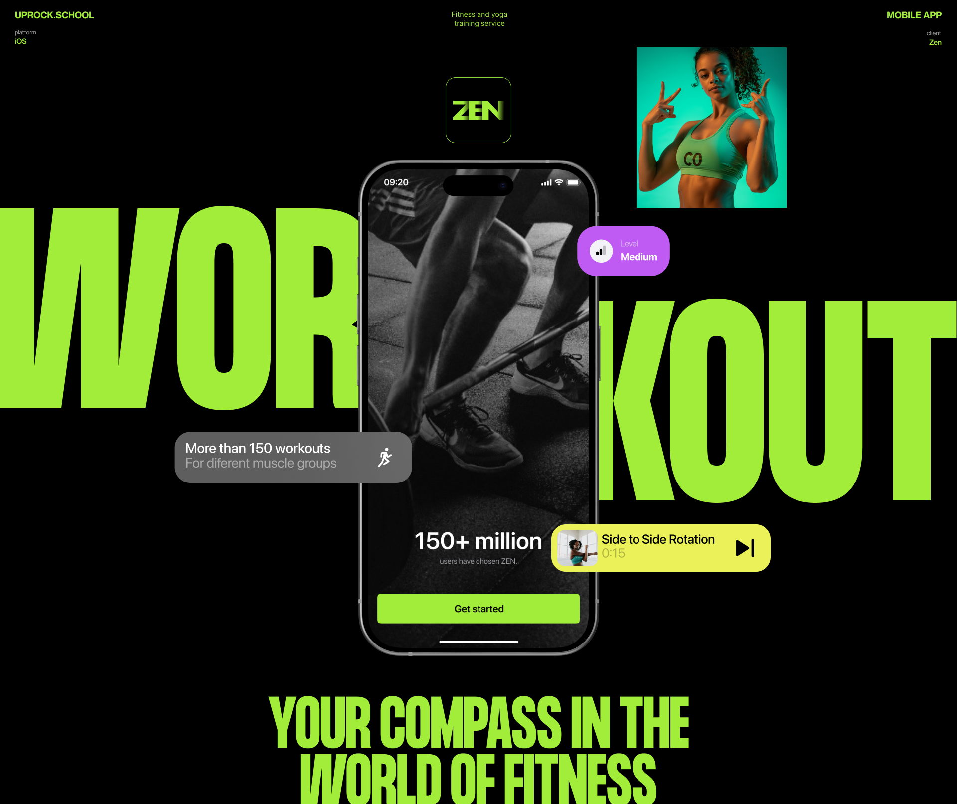 ZEN | Мобильное приложение для фитнеса — Изображение №1 — Интерфейсы на Dprofile