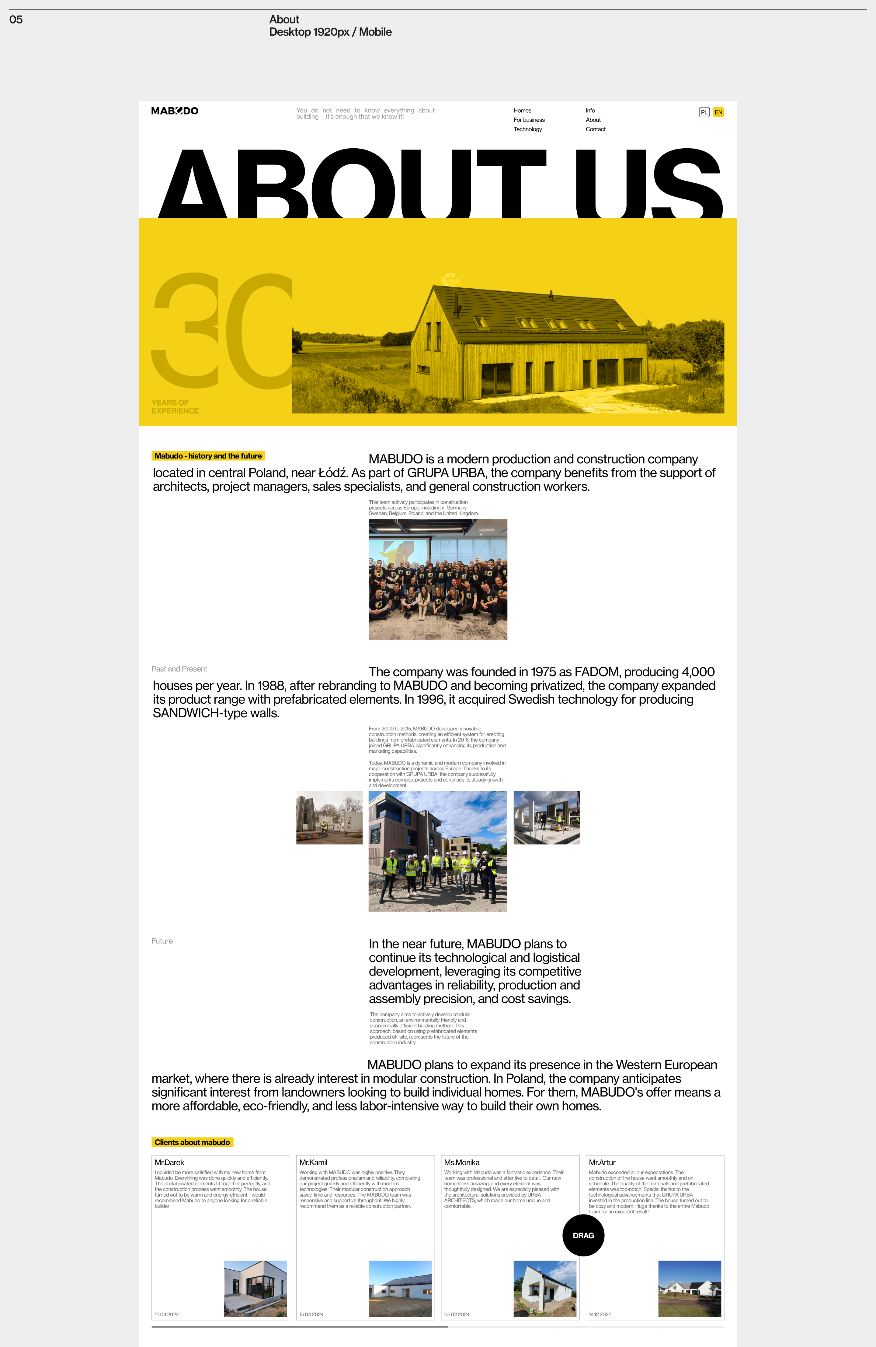 Mabudo | Корпоративный сайт | Редизайн — Изображение №10 — Интерфейсы, Анимация на Dprofile