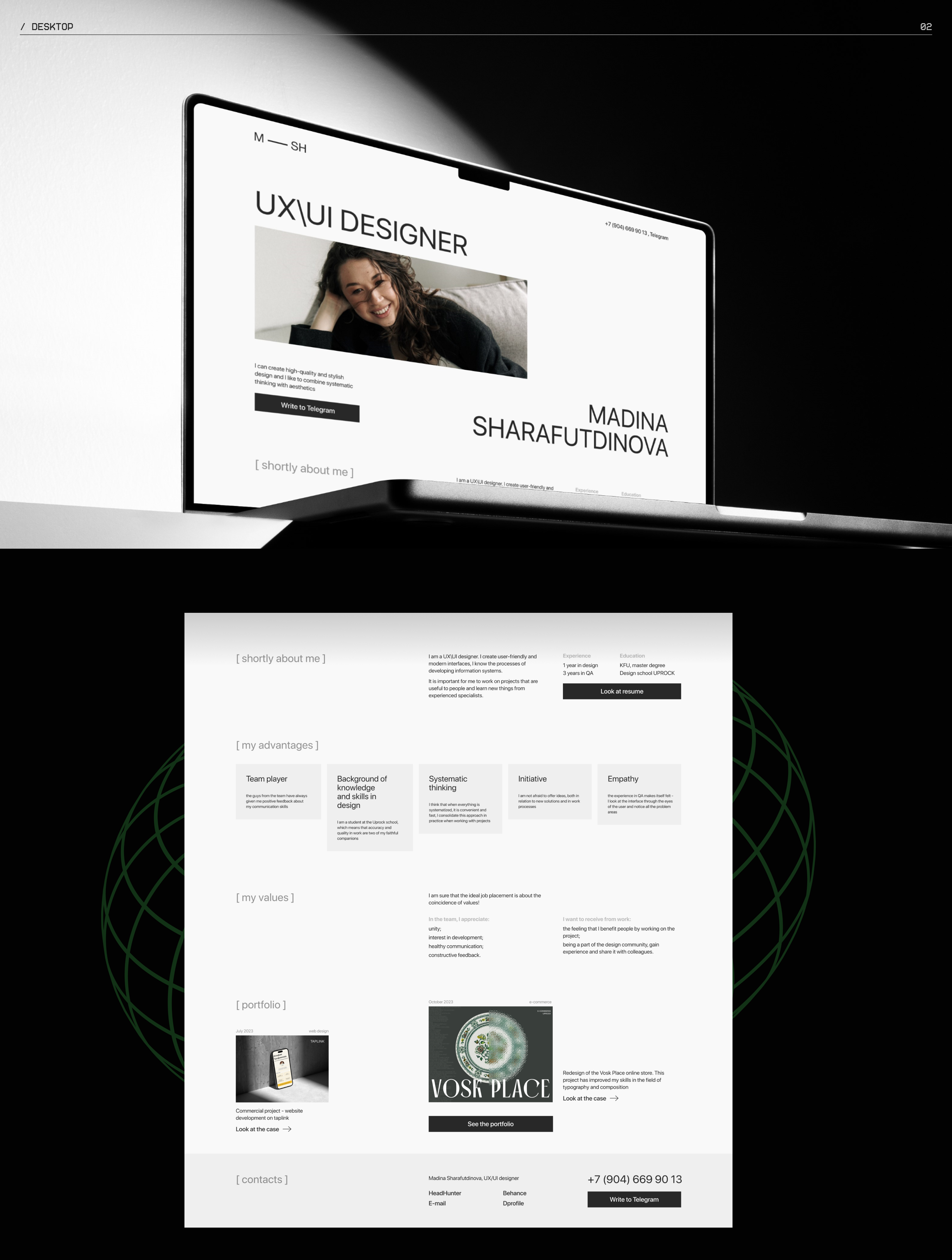 Personal website on Tilda — Изображение №3 — Интерфейсы на Dprofile