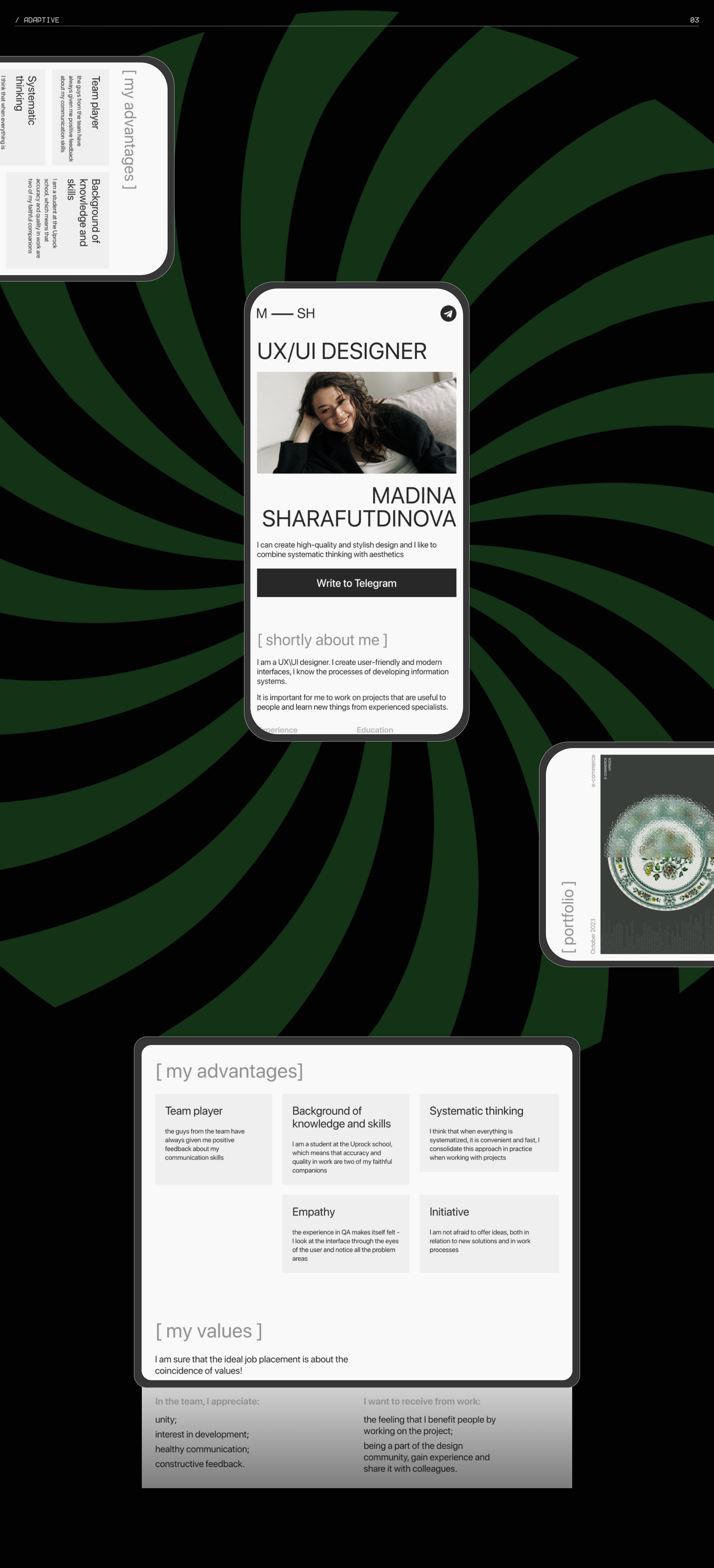 Personal website on Tilda — Изображение №5 — Интерфейсы на Dprofile