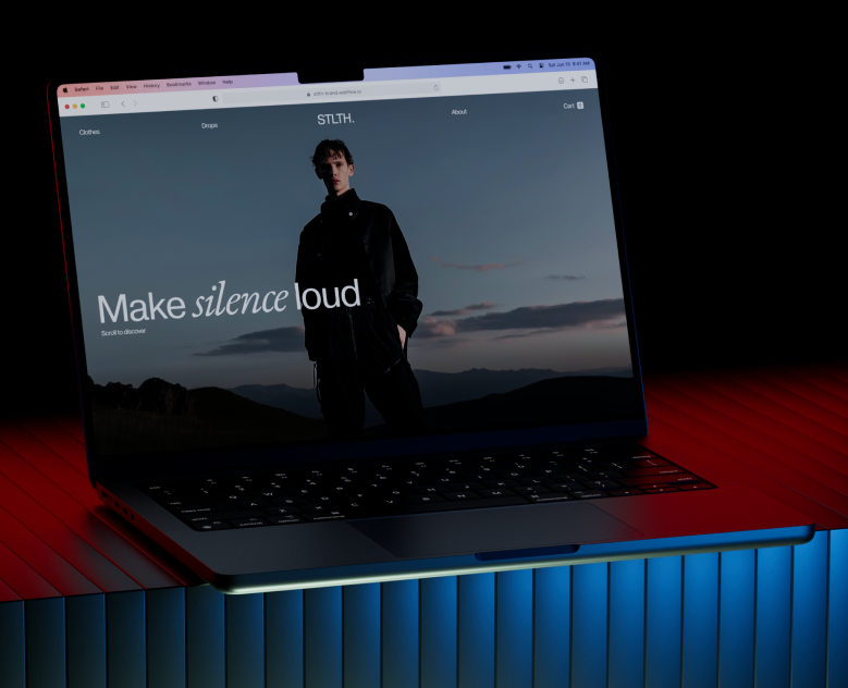STLTH. — Интерфейсы, Брендинг на Dprofile