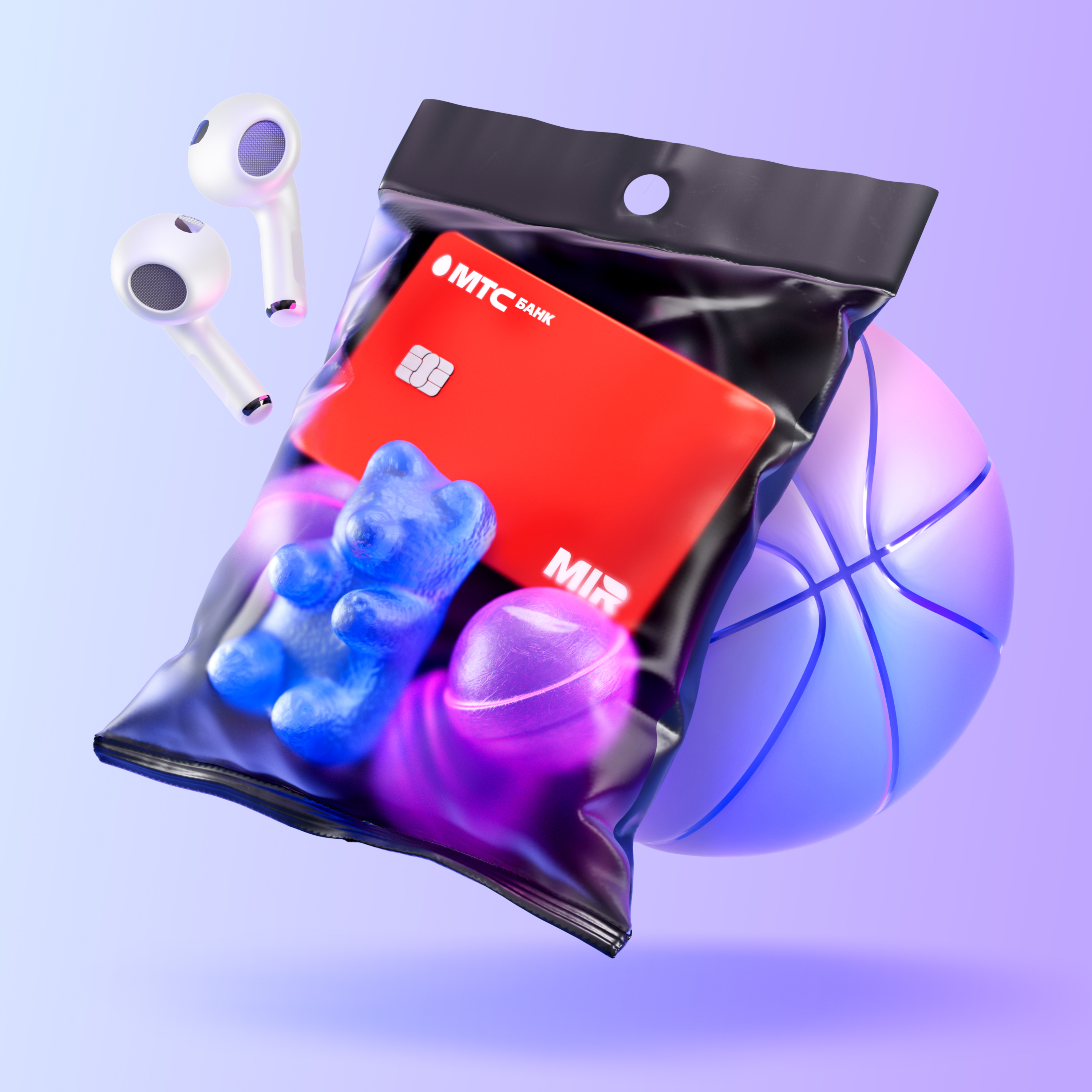 3D иллюстрации для МТС Банка — Изображение №20 — 3D, Маркетинг на Dprofile