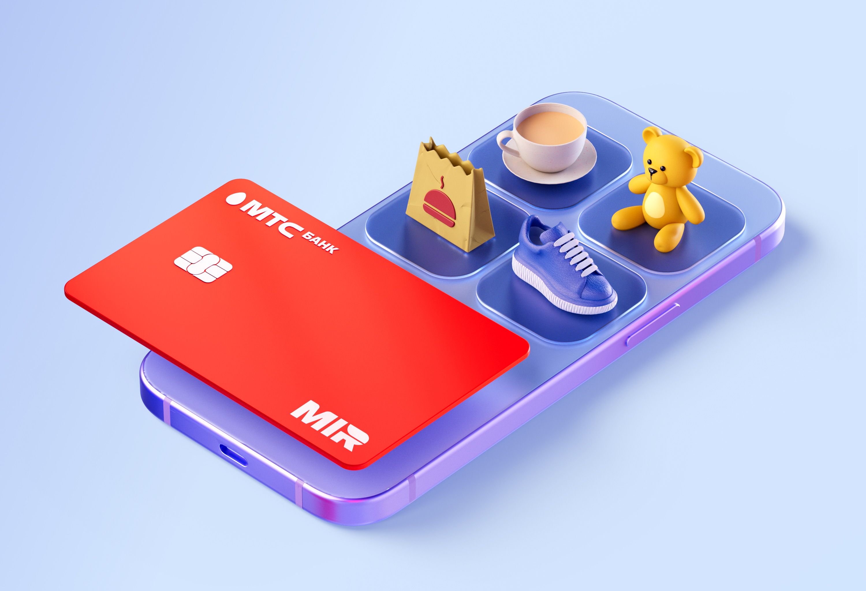 3D иллюстрации для МТС Банка — Изображение №17 — 3D, Маркетинг на Dprofile