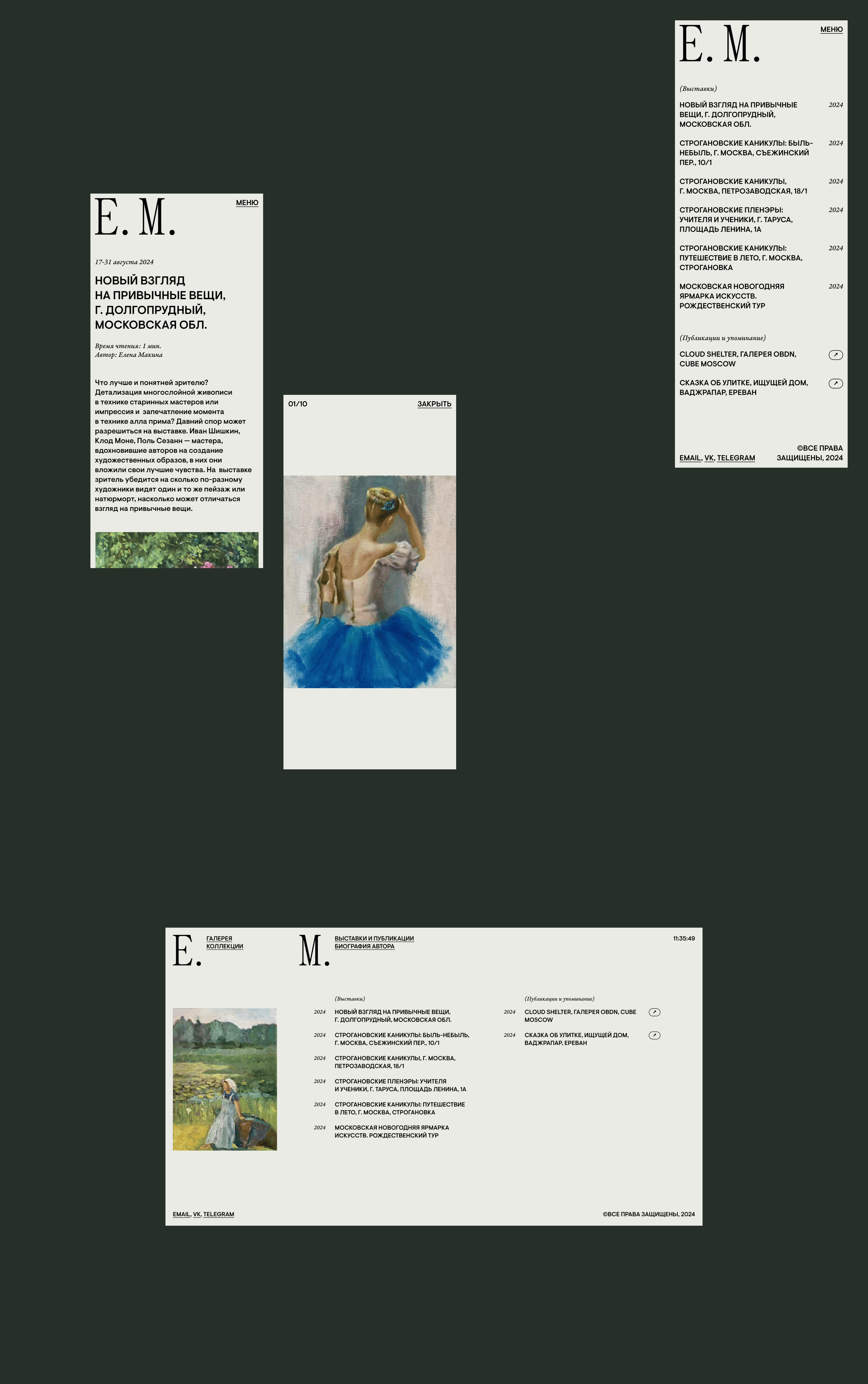 Художник Елена Макина — Изображение №5 — Интерфейсы, Брендинг на Dprofile