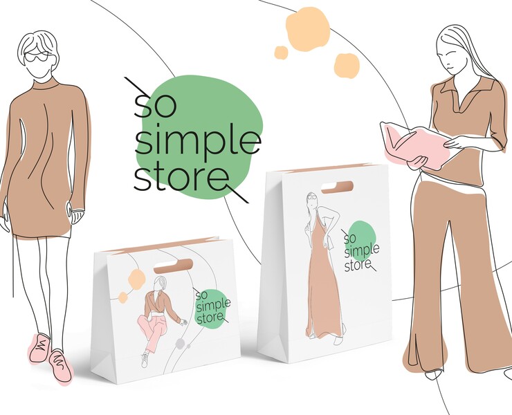 Айдентинка бренда женской одежды so.simple.store на Dprofile