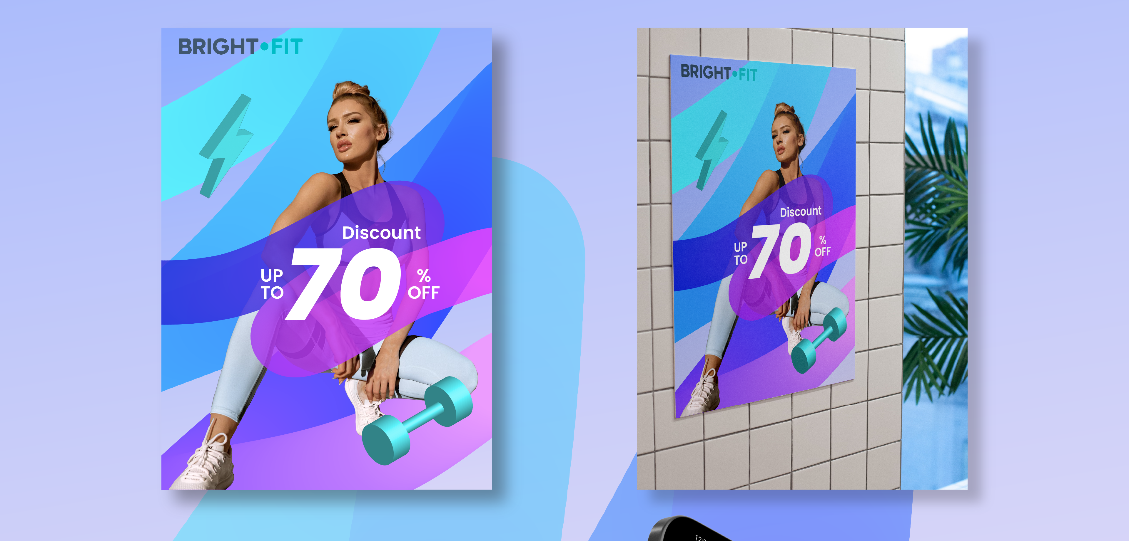 BrightFit Social Media Showreel and Poster — Изображение №3 — Иллюстрация, Анимация на Dprofile