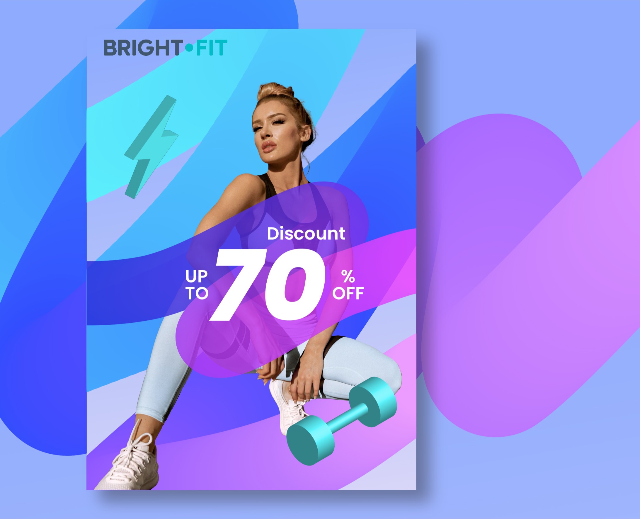 BrightFit Social Media Showreel and Poster на Dprofile