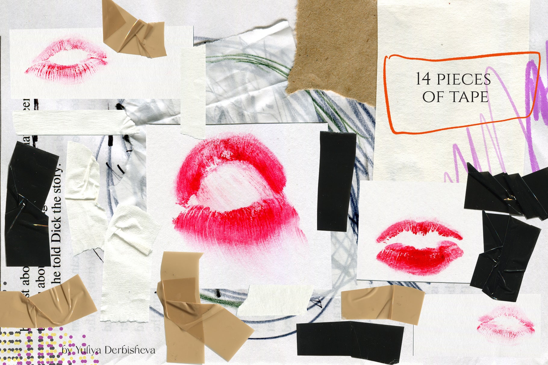 Арт коллаж paper collage - бумага и текстуры для дизайна ов… — Изображение №14 — Графика на Dprofile