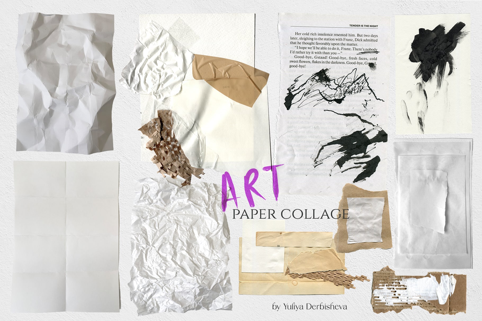 Арт коллаж paper collage - бумага и текстуры для дизайна ов… — Изображение №10 — Графика на Dprofile