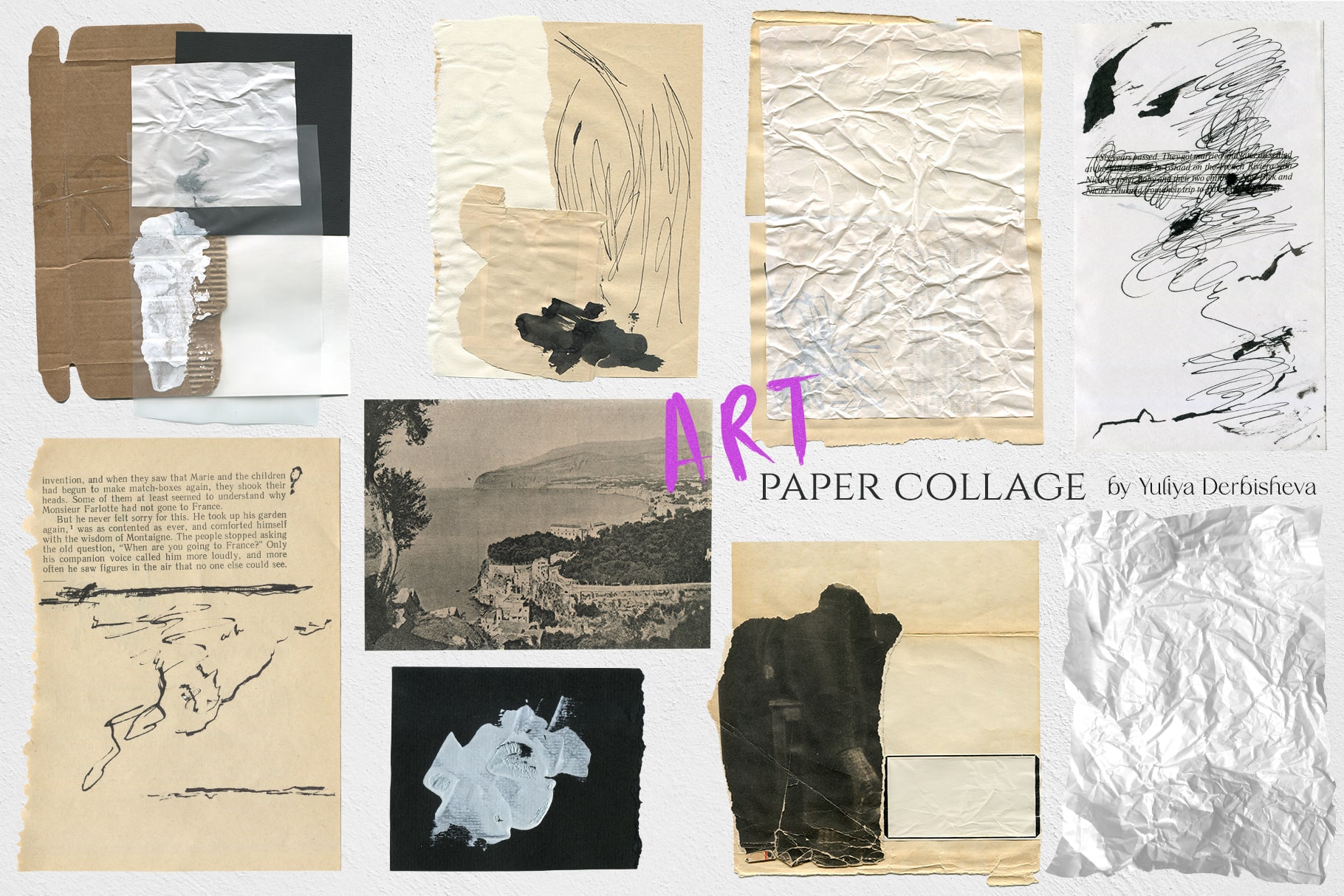Арт коллаж paper collage - бумага и текстуры для дизайна ов… — Изображение №9 — Графика на Dprofile