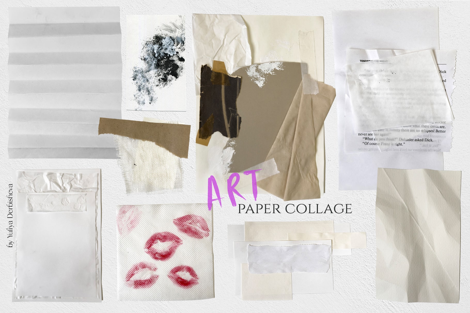 Арт коллаж paper collage - бумага и текстуры для дизайна ов… — Изображение №11 — Графика на Dprofile