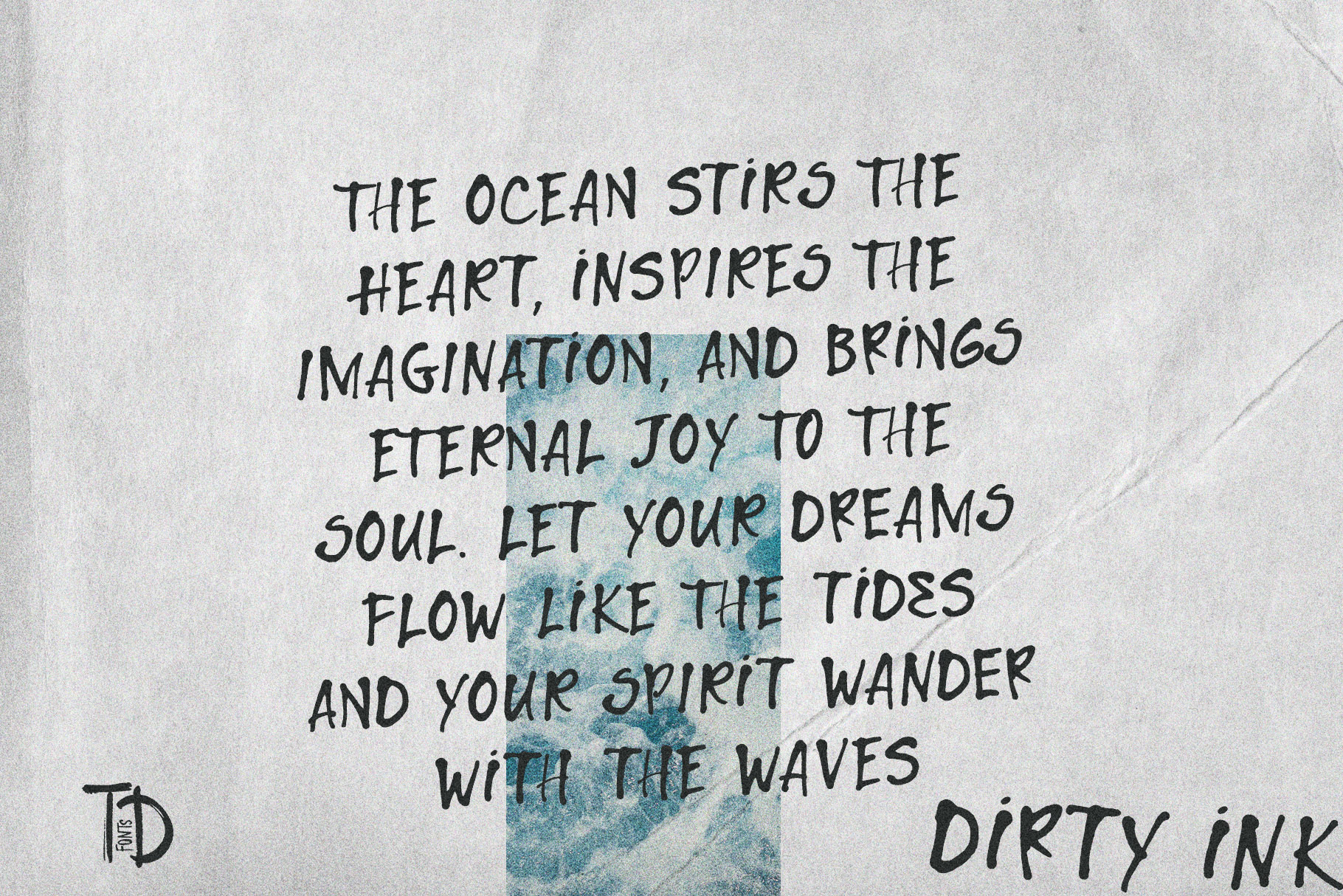 Dirty Ink неидеальный рукописный шрифт с кириллицей русский — Изображение №9 — Графика на Dprofile