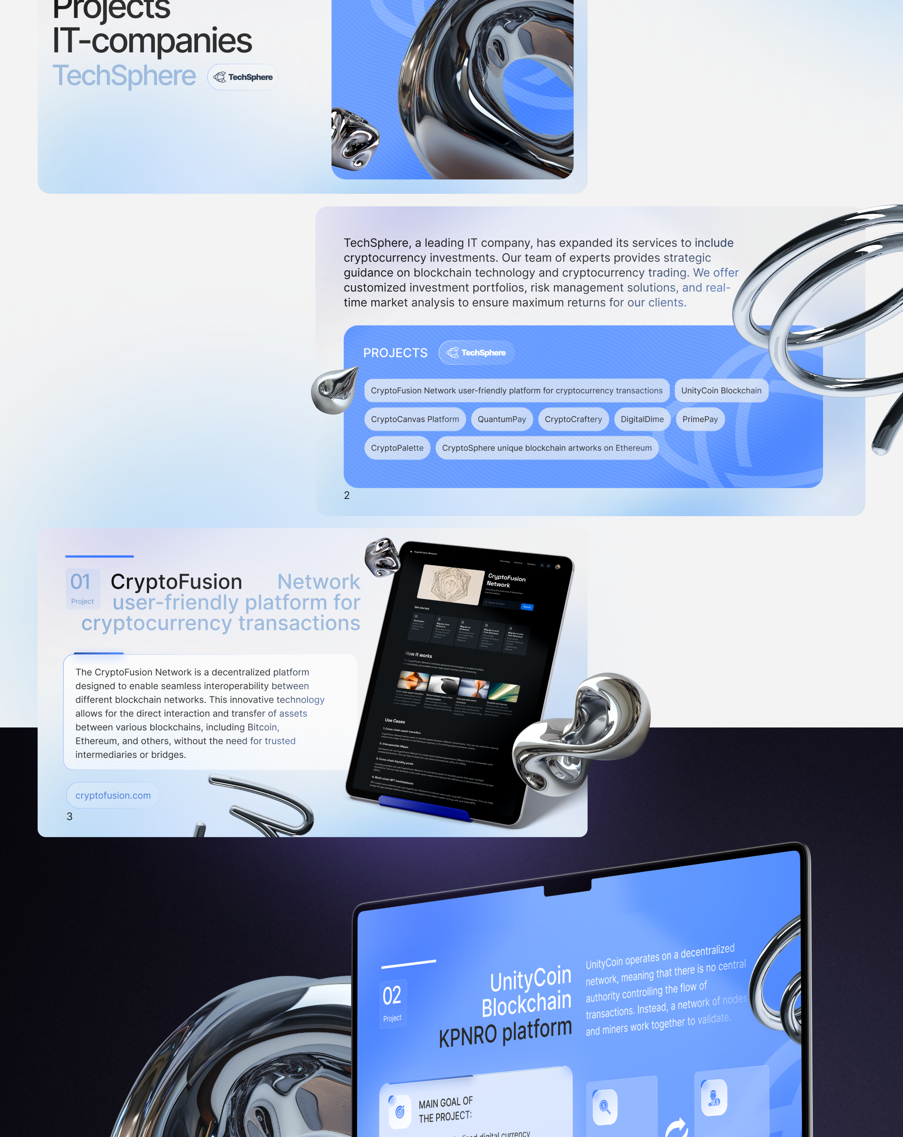 Blockchain investment presentation | Crypto pitch deck — Изображение №2 — Брендинг, Графика на Dprofile