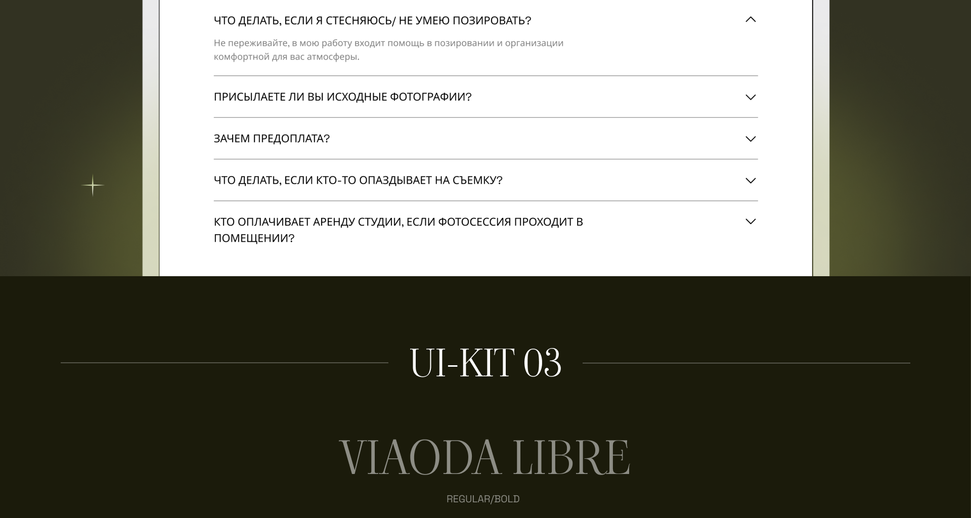 Лендинг для фотографа — Изображение №11 — Интерфейсы на Dprofile