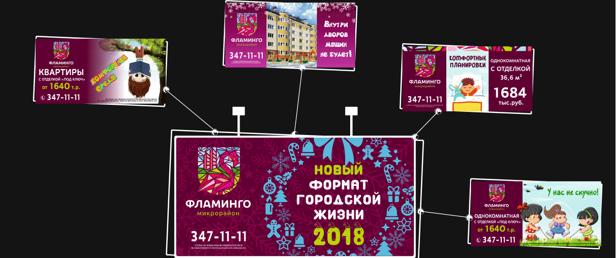 Билборды. Микрорайон "ФЛАМИНГО" — Изображение №4 — Графика, Маркетинг на Dprofile
