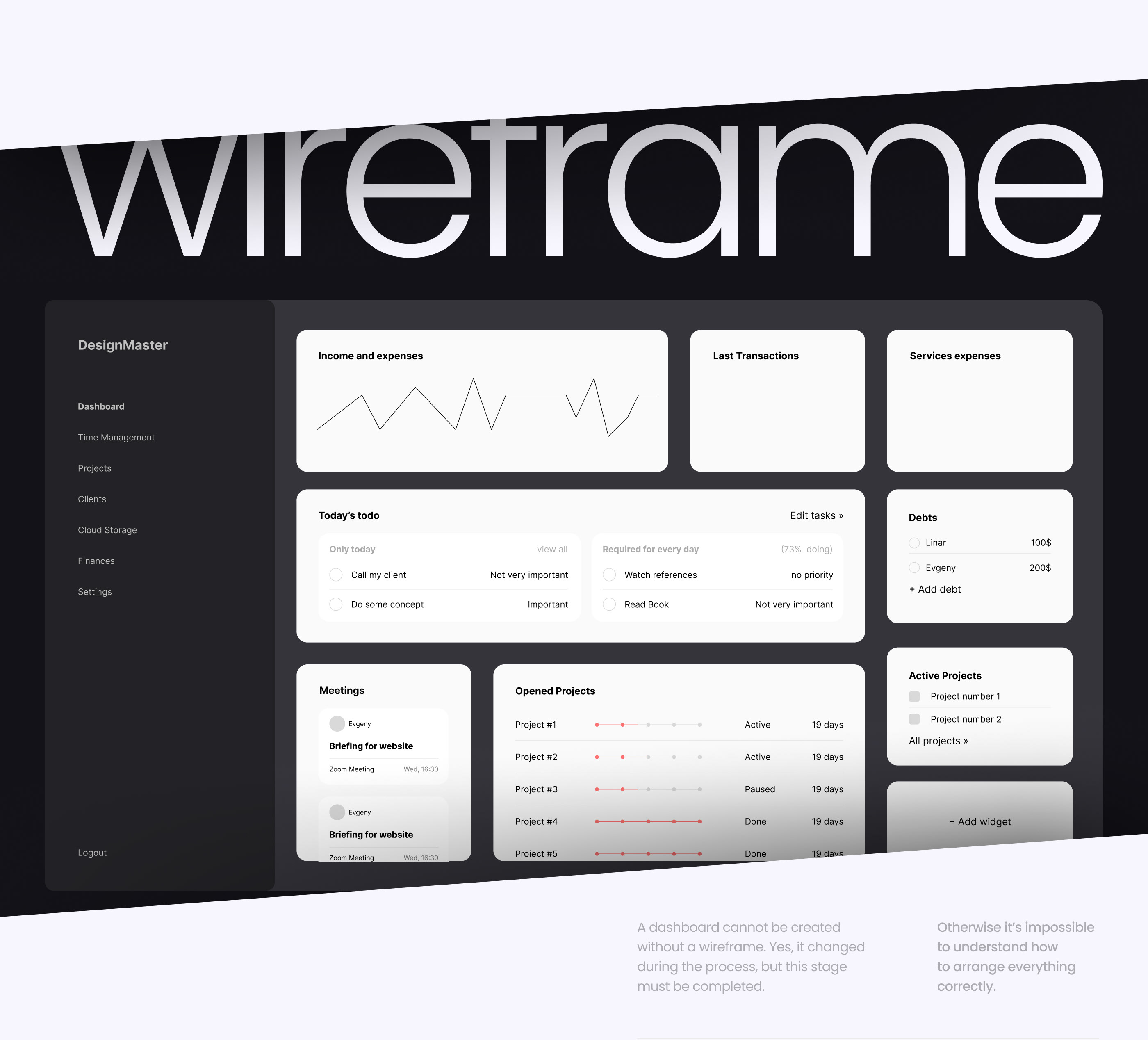 Dashboard UI Design / Freelancer's Dashboard — Изображение №2 — Интерфейсы на Dprofile