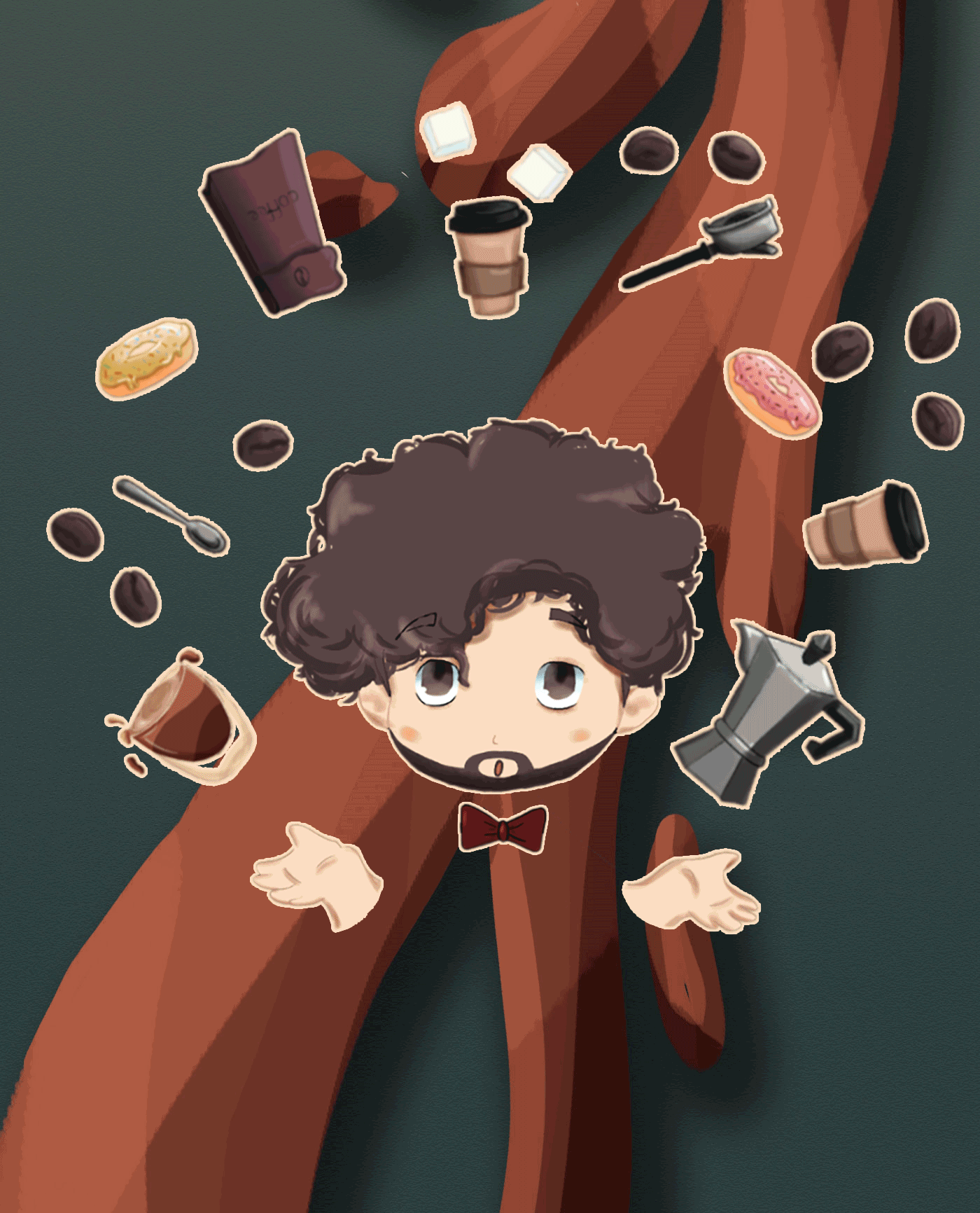 Бренд-персонаж для кофейни|Character design for coffeeshop — Изображение №5 — Брендинг, Иллюстрация на Dprofile