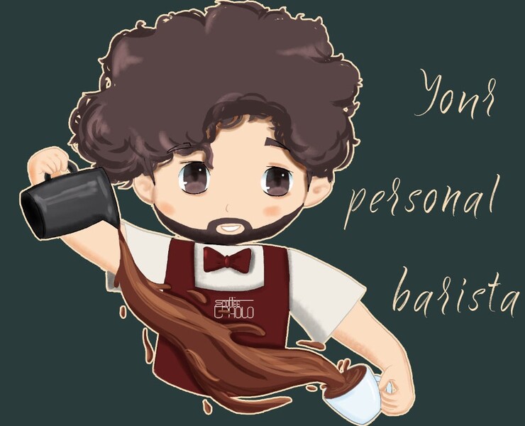 Бренд-персонаж для кофейни|Character design for coffeeshop — Брендинг, Иллюстрация на Dprofile