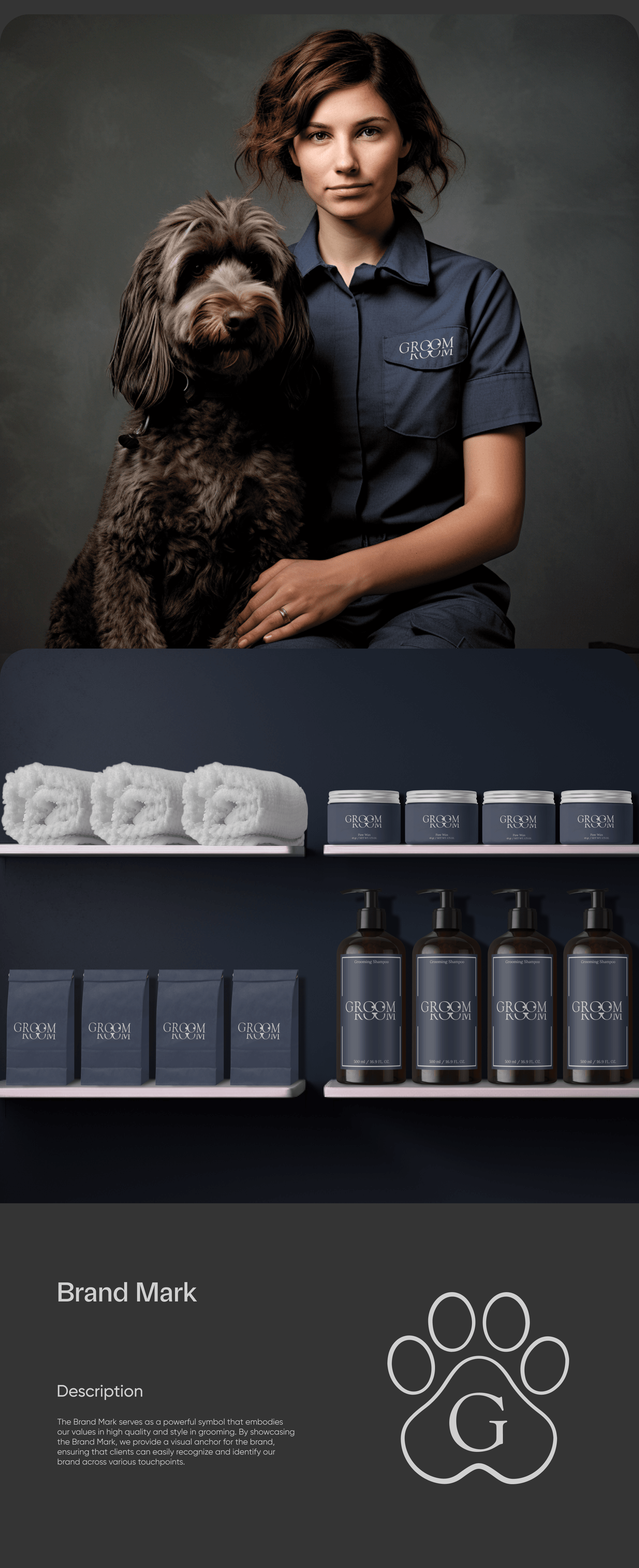 GROOM ROOM (груминг салон) — Изображение №5 — Брендинг на Dprofile