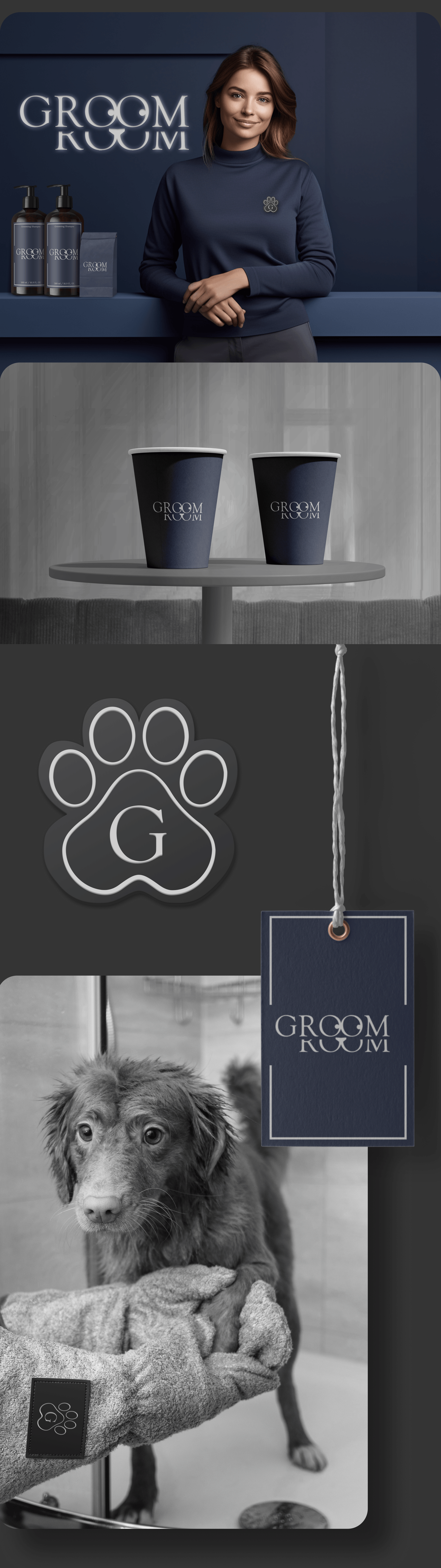 GROOM ROOM (груминг салон) — Изображение №6 — Брендинг на Dprofile