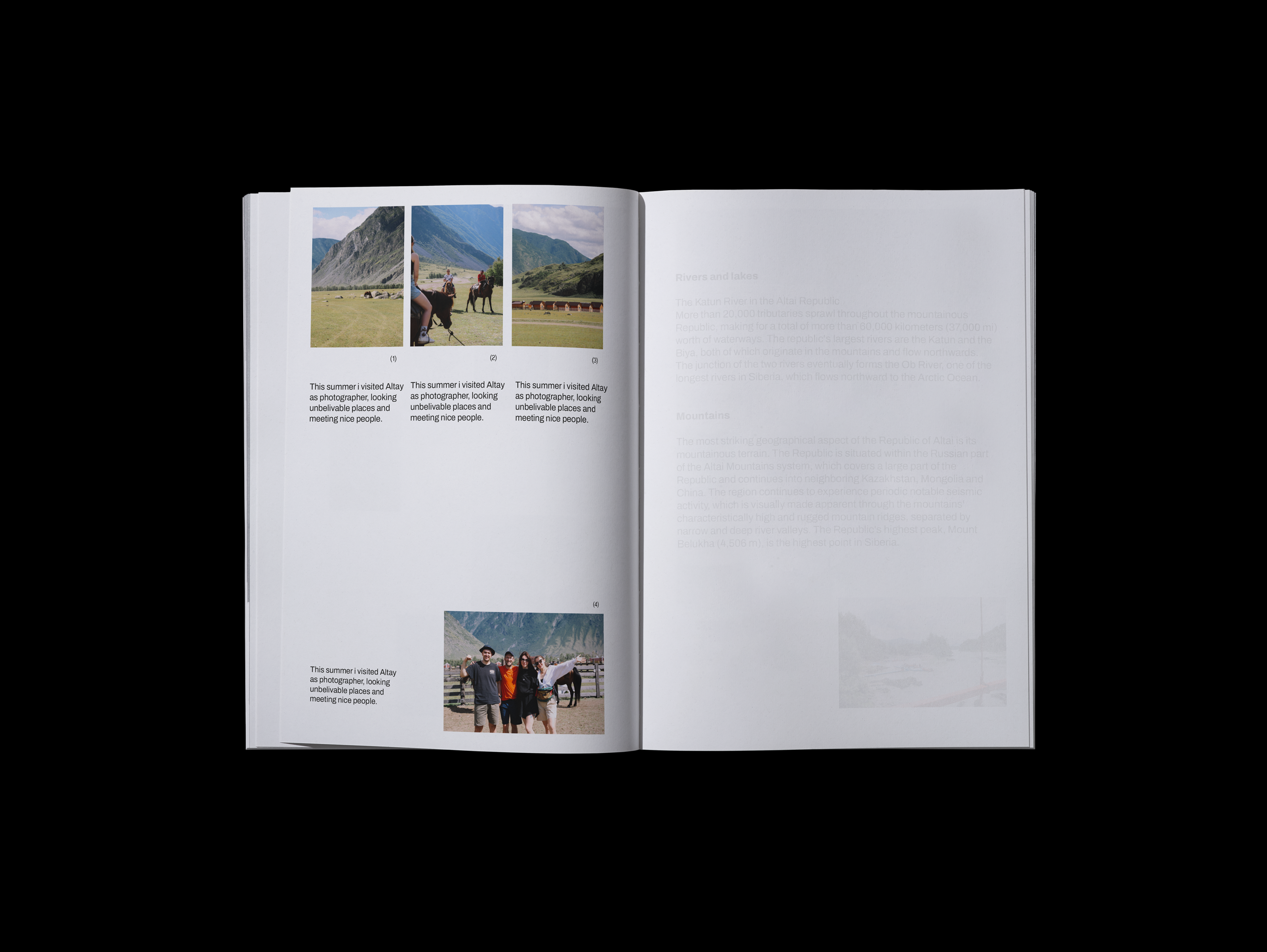 Photo book Altay memories — Изображение №1 — Графика на Dprofile