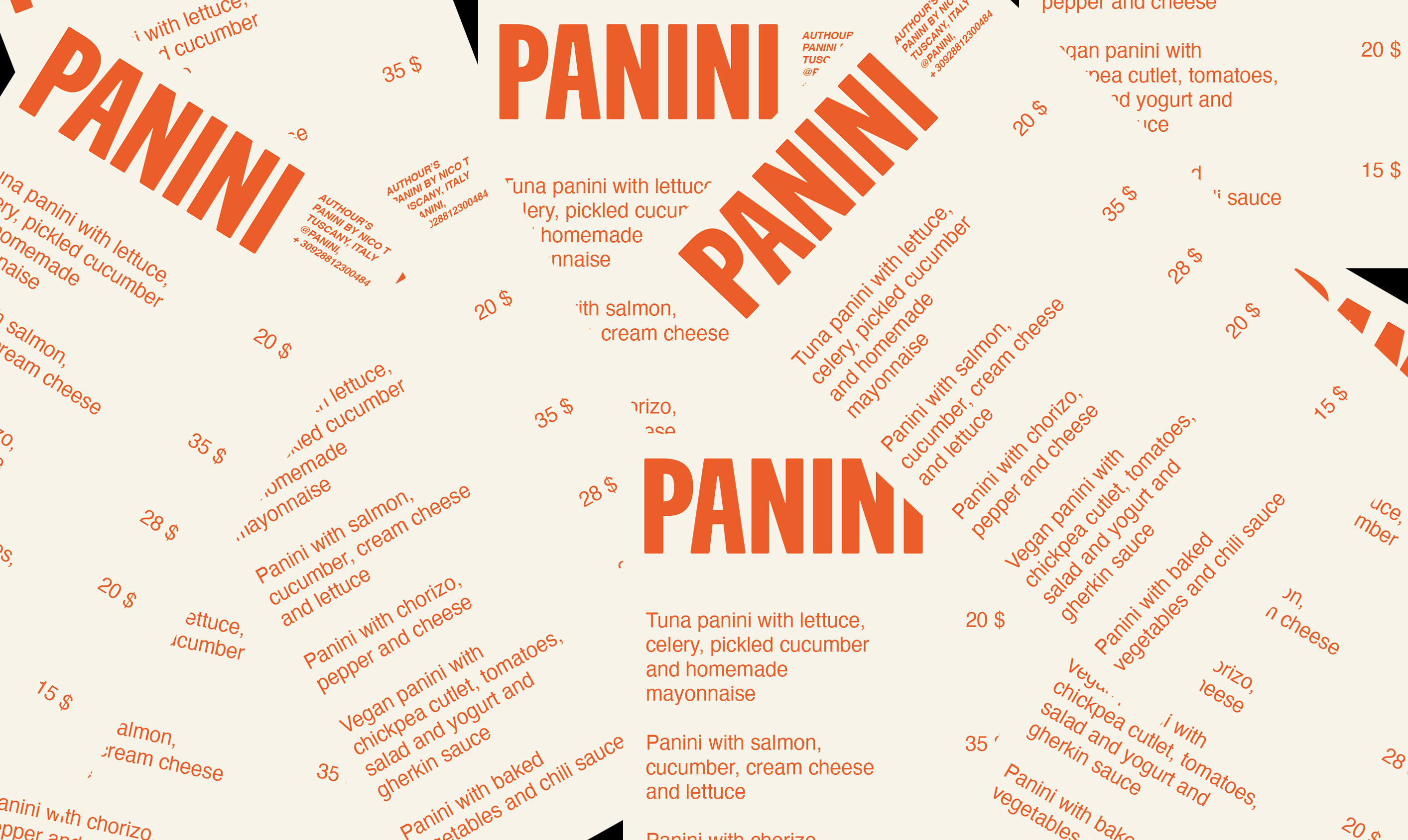 Brand Identity for cafe Panini — Изображение №13 — Брендинг на Dprofile