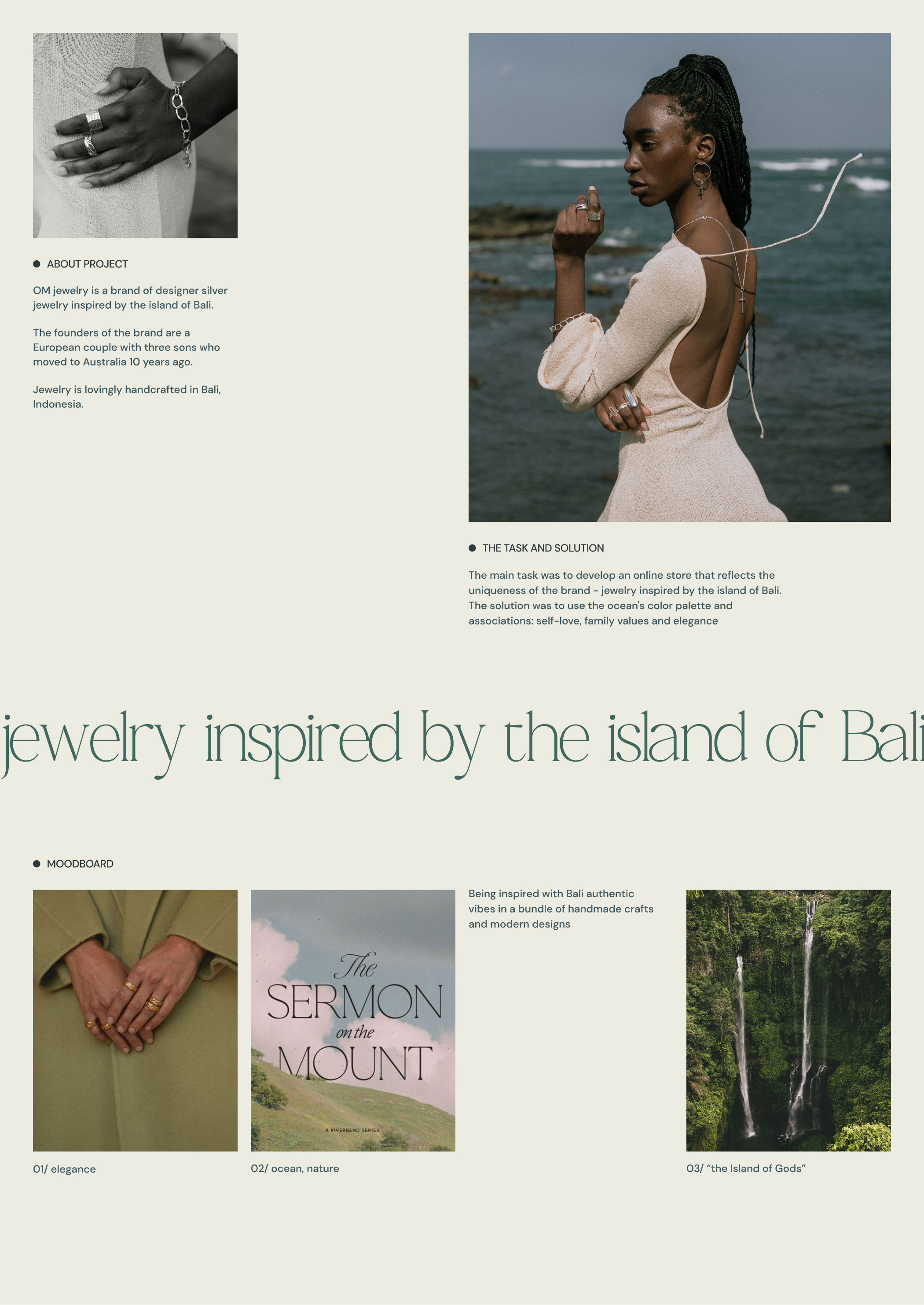 OM Jewelry | Online store — Изображение №2 — Интерфейсы на Dprofile