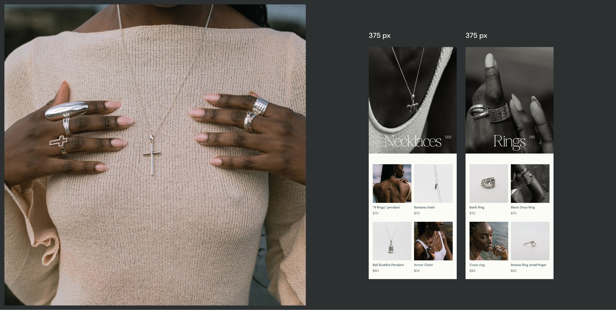 OM Jewelry | Online store — Изображение №6 — Интерфейсы на Dprofile