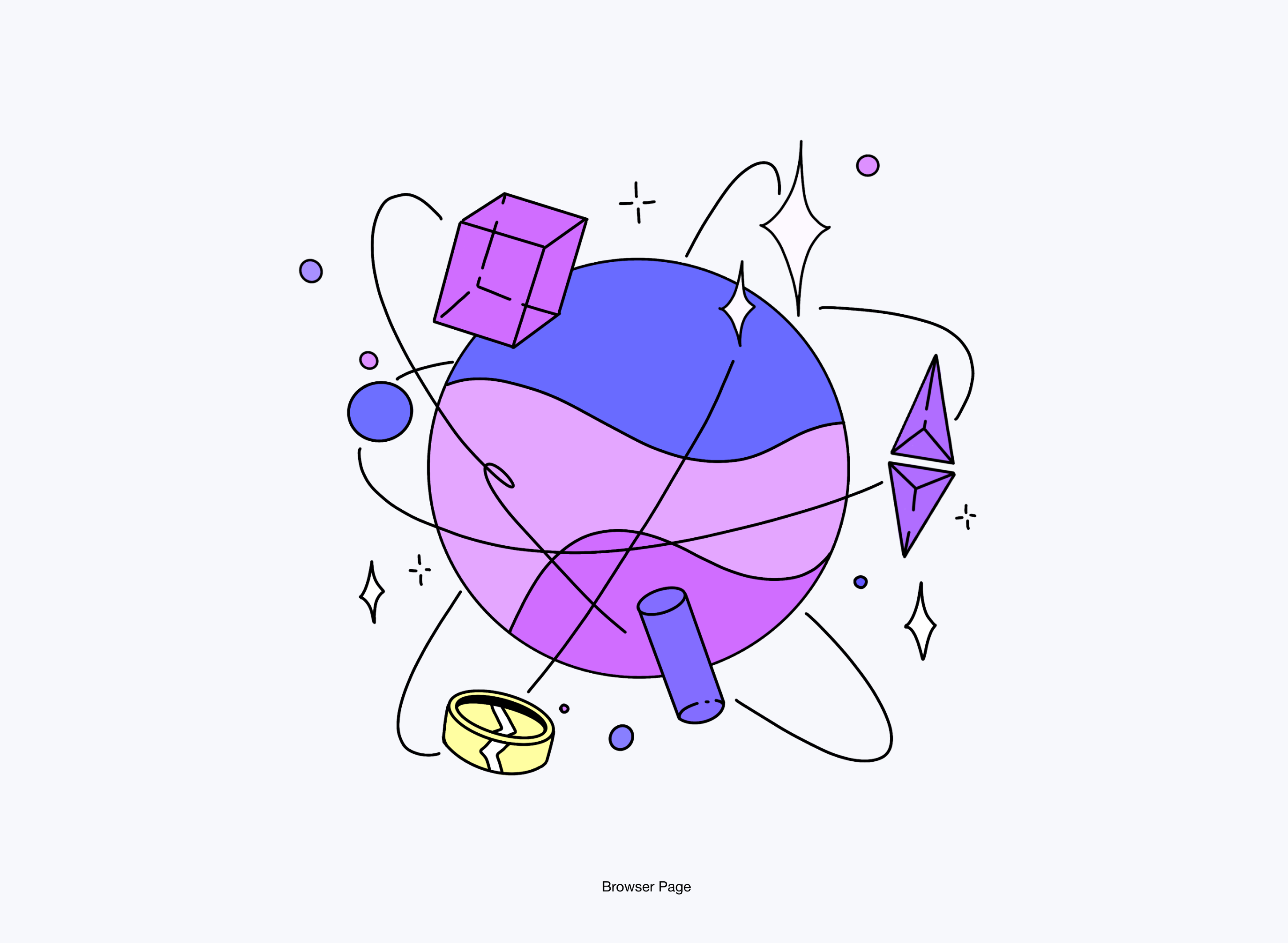 Сет иллюстраций для мобильного криптокошелька Eve Wallet — Изображение №6 — Интерфейсы, Иллюстрация на Dprofile