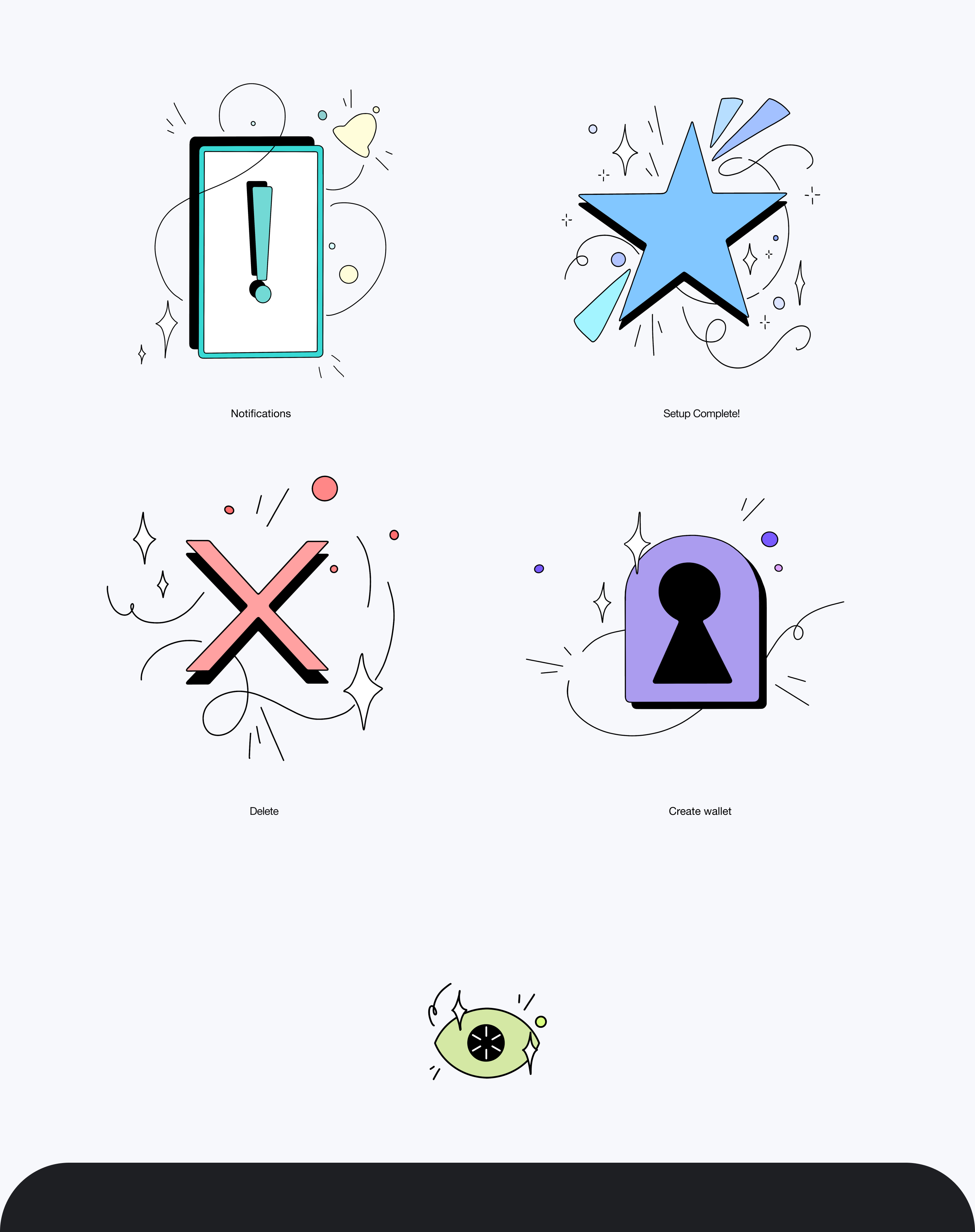 Сет иллюстраций для мобильного криптокошелька Eve Wallet — Изображение №9 — Интерфейсы, Иллюстрация на Dprofile