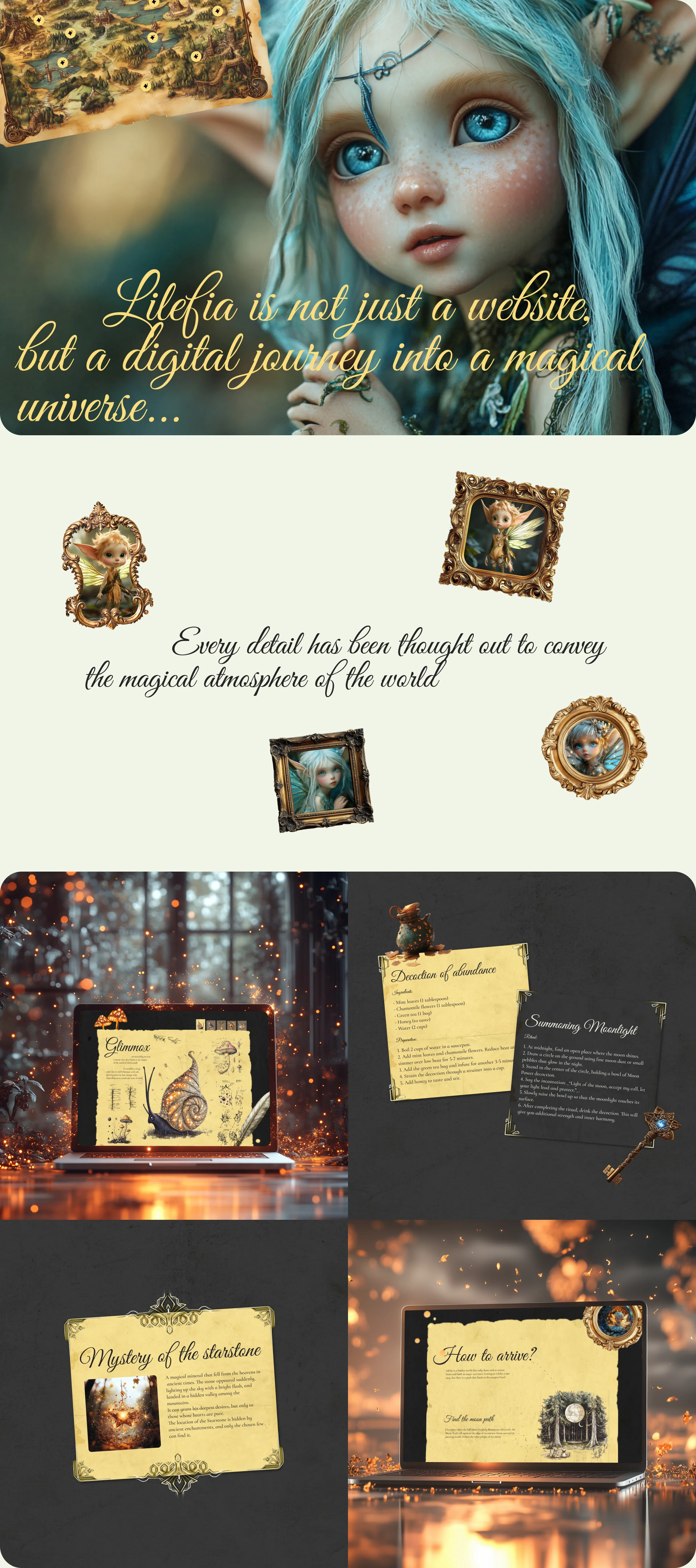 Lilefia | Visual design of the magical world — Изображение №4 — Интерфейсы, Иллюстрация на Dprofile